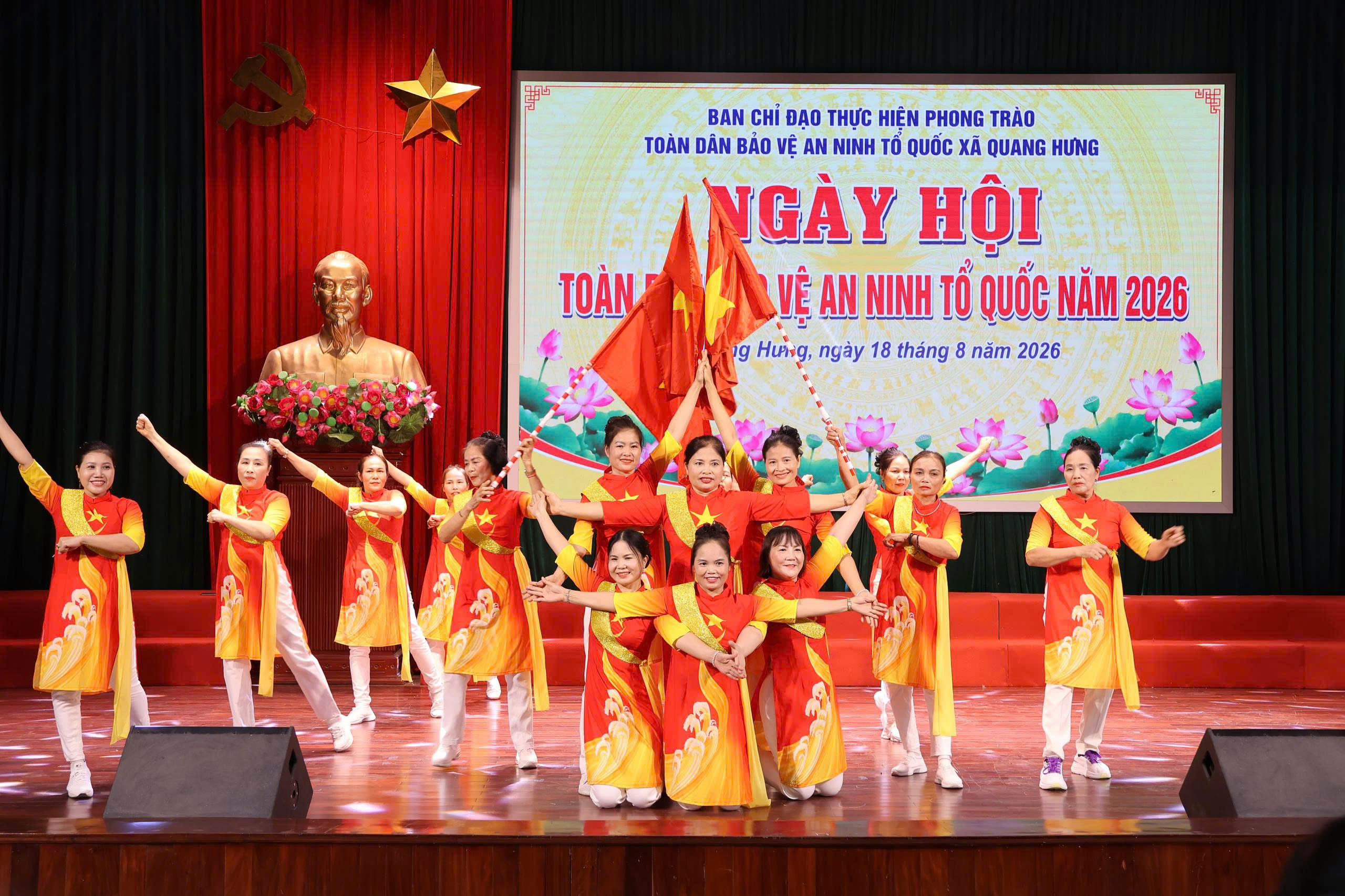 Công an xã Quang Hưng tham mưu Ủy ban nhân dân xã tổ chức thành công Ngày hội toàn dân bảo vệ an ninh Tổ quốc năm 2026