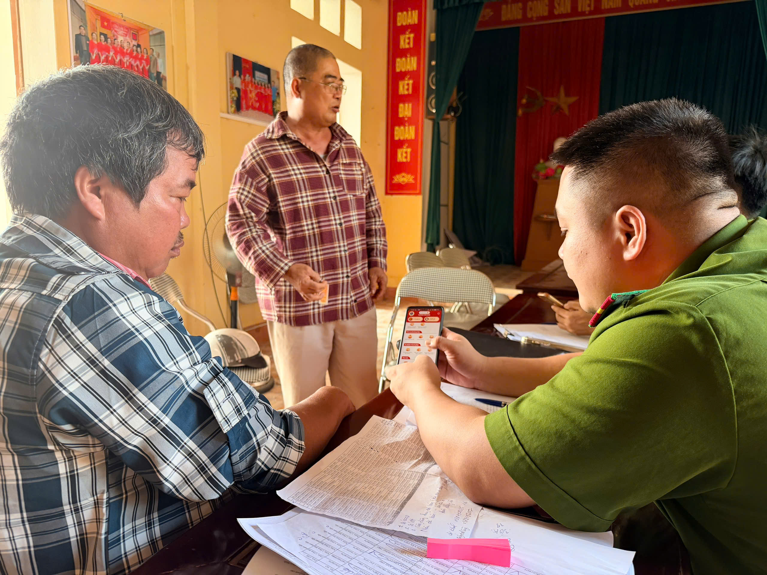 Công an xã Quang Lịch triển khai kế hoạch 