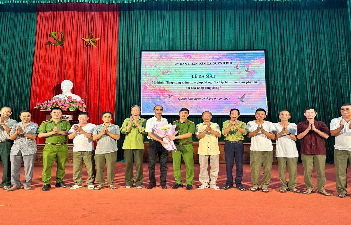 Xã Quỳnh Phụ ra mắt mô hình “Thắp sáng niềm tin – Giúp đỡ người chấp hành xong án phạt tù tái hoà nhập cộng đồng”