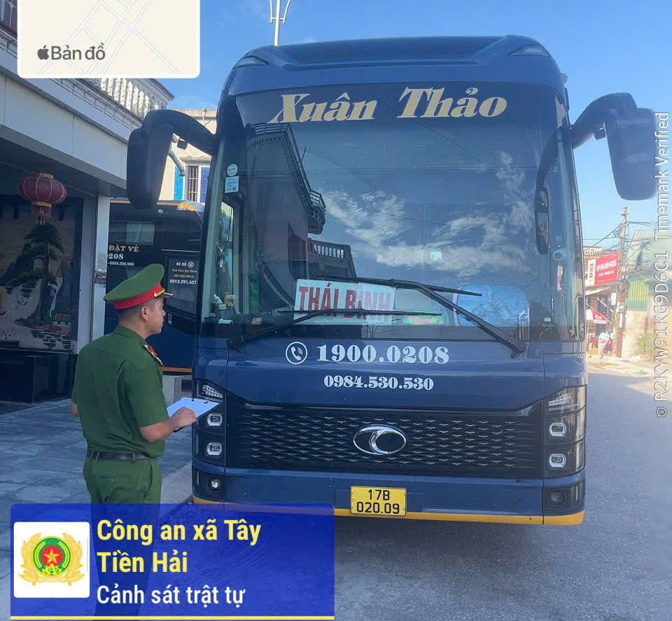 Công an xã Tây Tiền Hải chủ động rà soát, quản lý chặt  phương tiện trên địa bàn