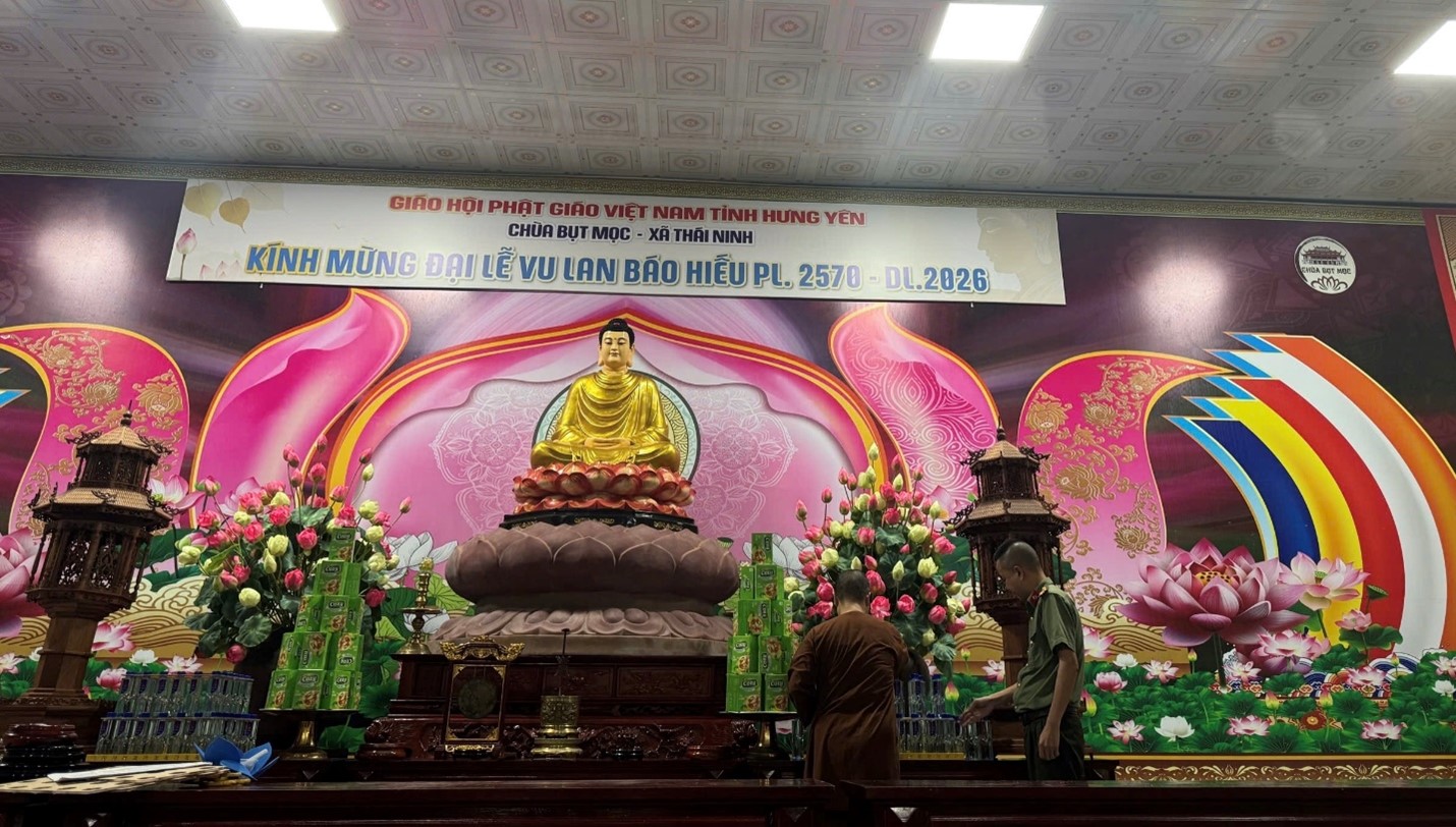 Công an xã Thái Ninh phối hợp với chùa Bụt Mọc triển khai kế hoạch bảo đảm an ninh trật tự Lễ Vu Lan năm 2026