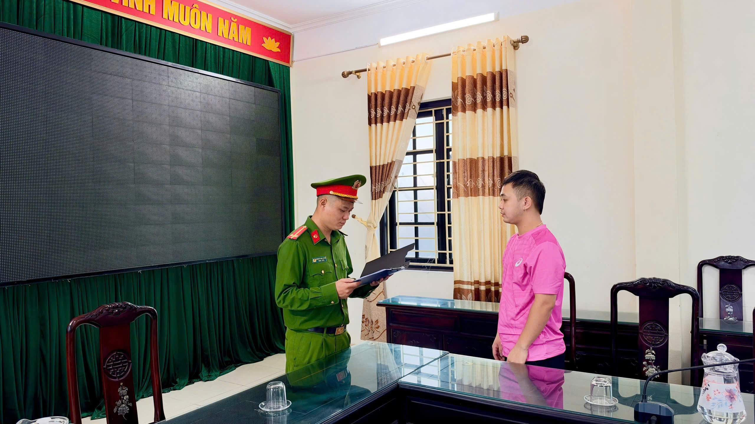 Công an xã Thái Thụy đấu tranh, xử lý nghiêm hành vi xâm phạm sở hữu công nghiệp