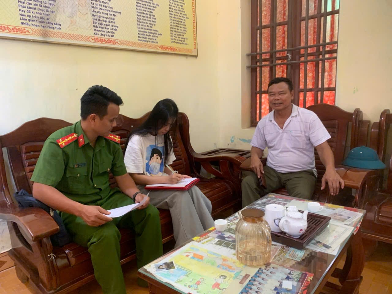 Công an xã Thần Khê triển khai mô hình 