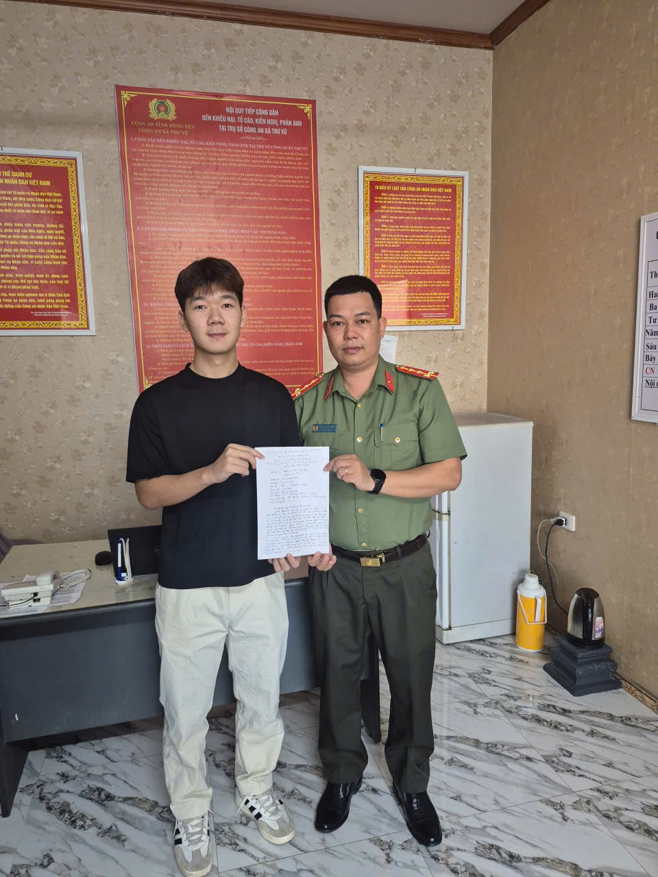 Công an xã Thư Vũ tích cực tuyên truyền, tuyển chọn công dân thực hiện nghĩa vụ tham gia Công an nhân dân năm 2027.