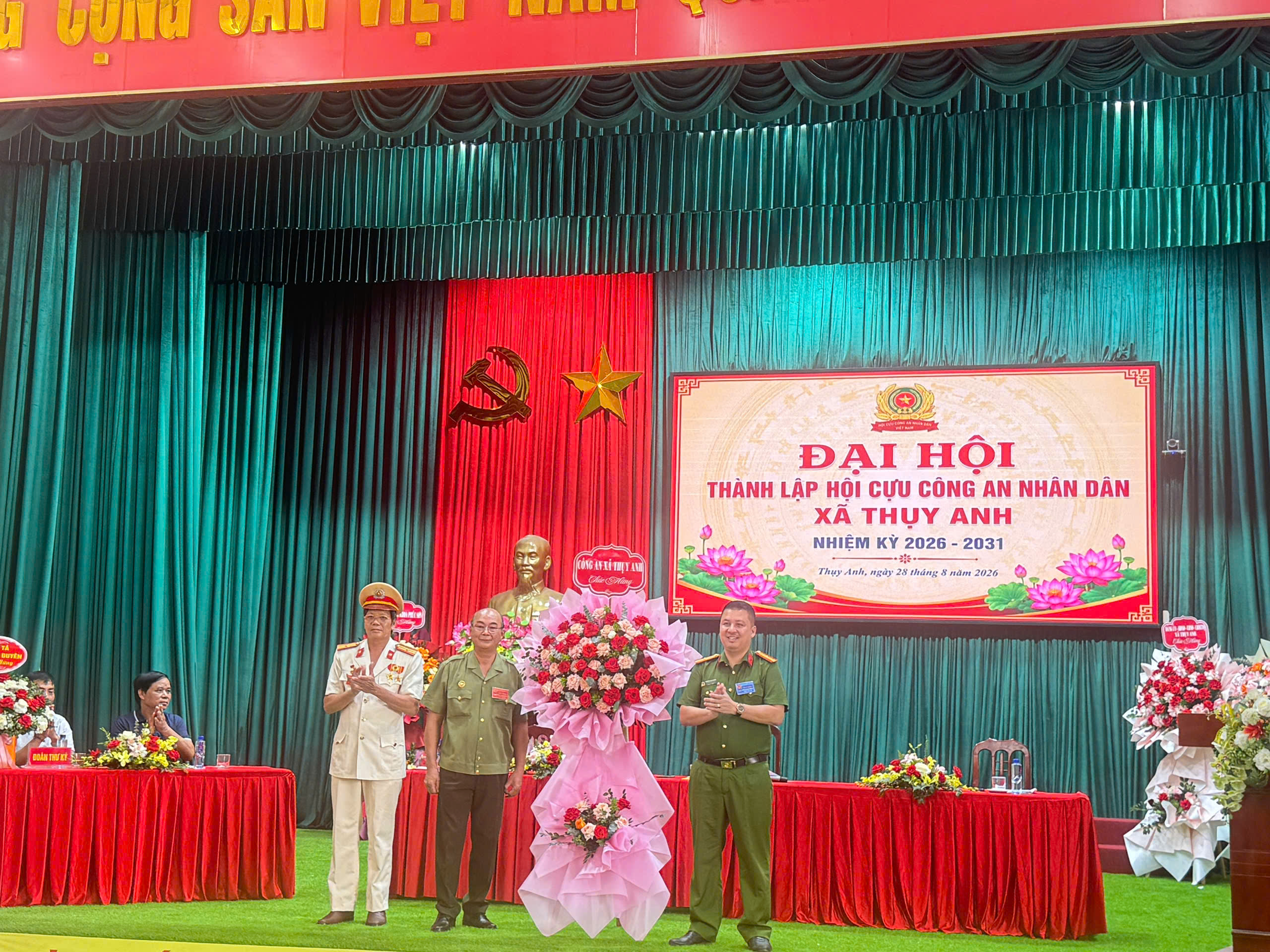 Công an xã Thụy Anh phối hợp tổ chức thành công Đại hội cựu Công an nhân dân lần thứ I, nhiệm kỳ 2026 - 2031