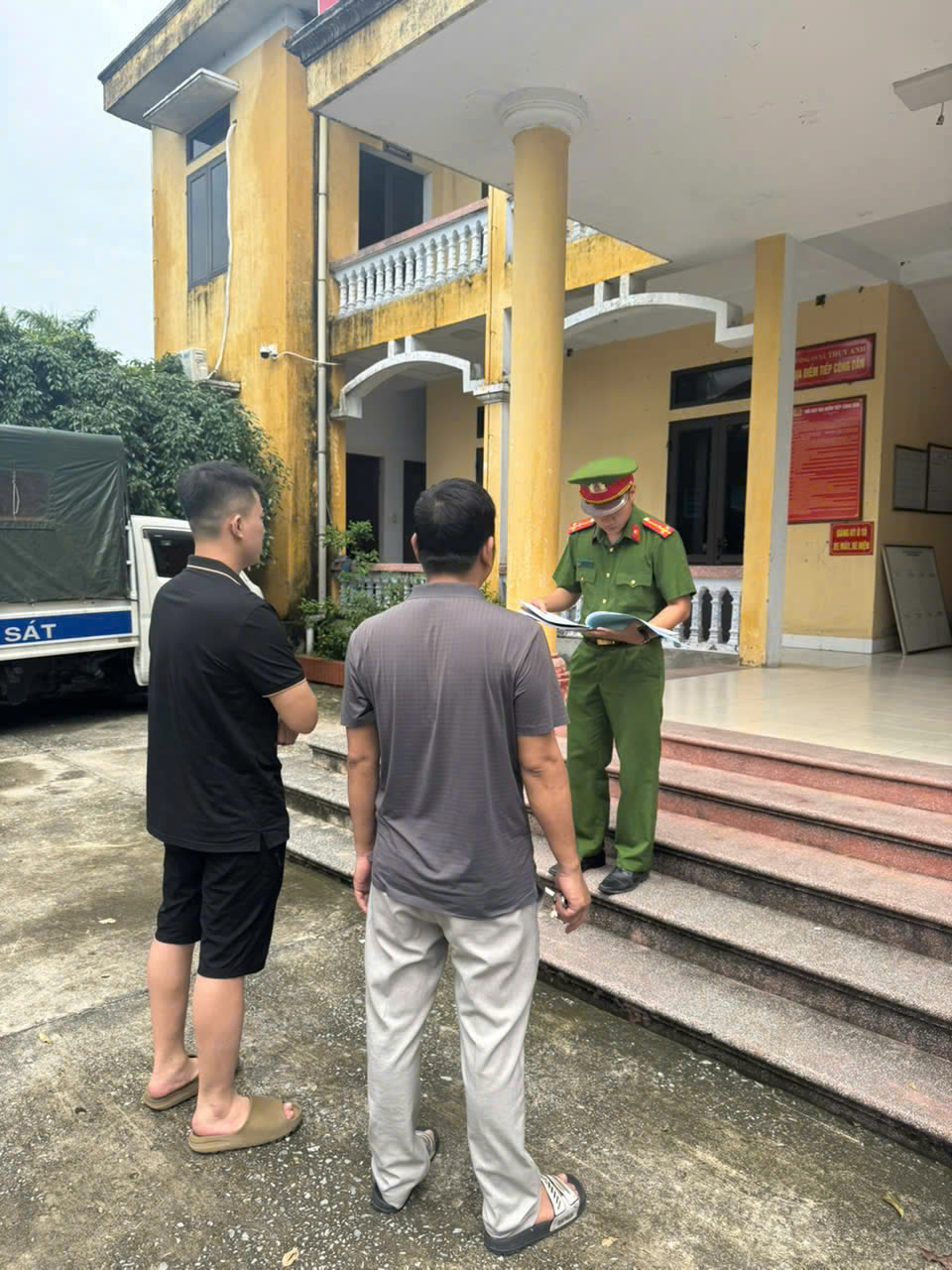Công an xã Thụy Anh chủ động quản lý người bị cấm đi khỏi nơi cư trú