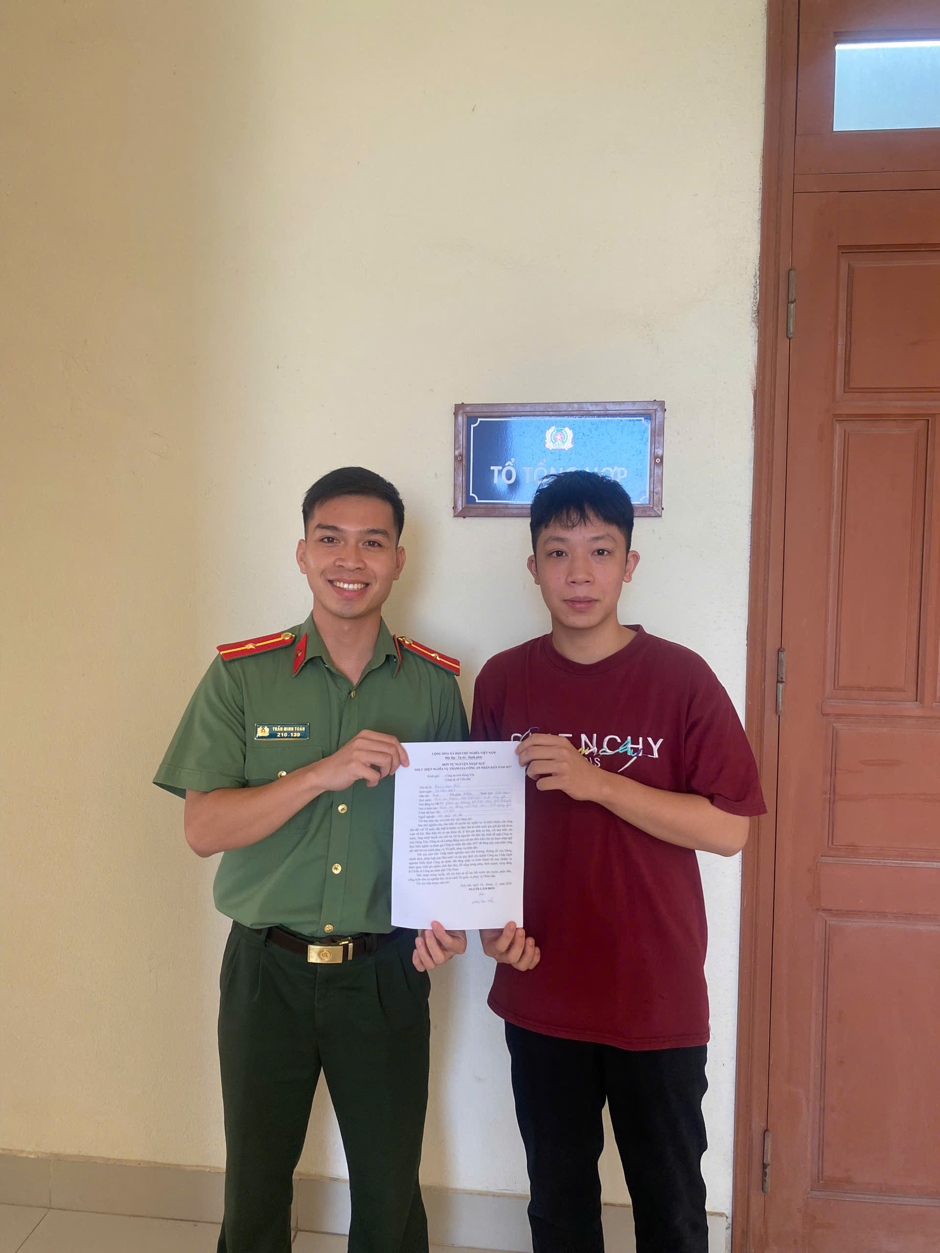 Công an xã Tiền Hải chủ động tuyên truyền, vận động thanh niên thực hiện nghĩa vụ tham gia Công an nhân dân năm 2027