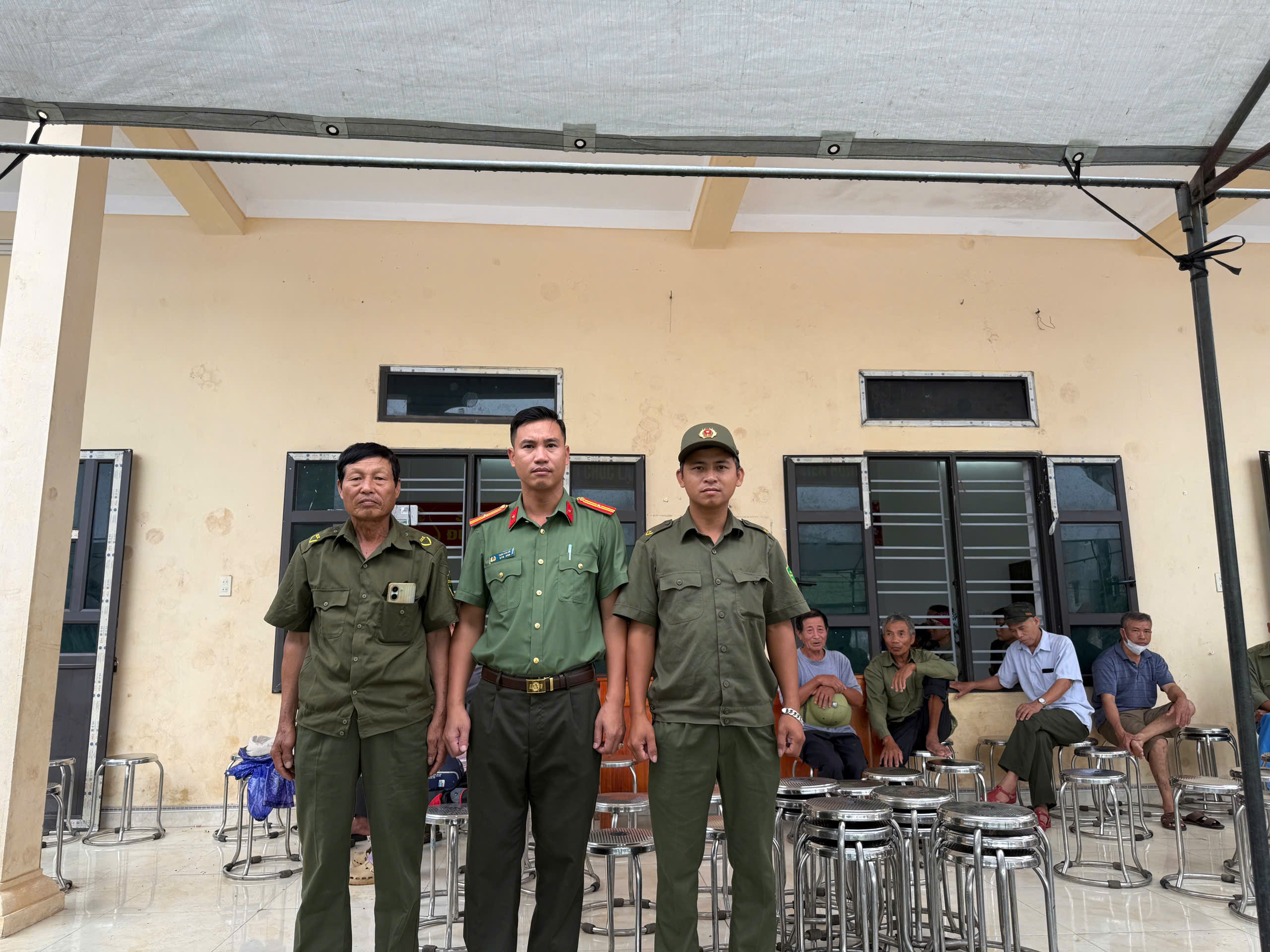 Công an xã Tiên Hưng bảo đảm an ninh trật tự hội nghị triển khai dự án Cụm công nghiệp Hồng Việt