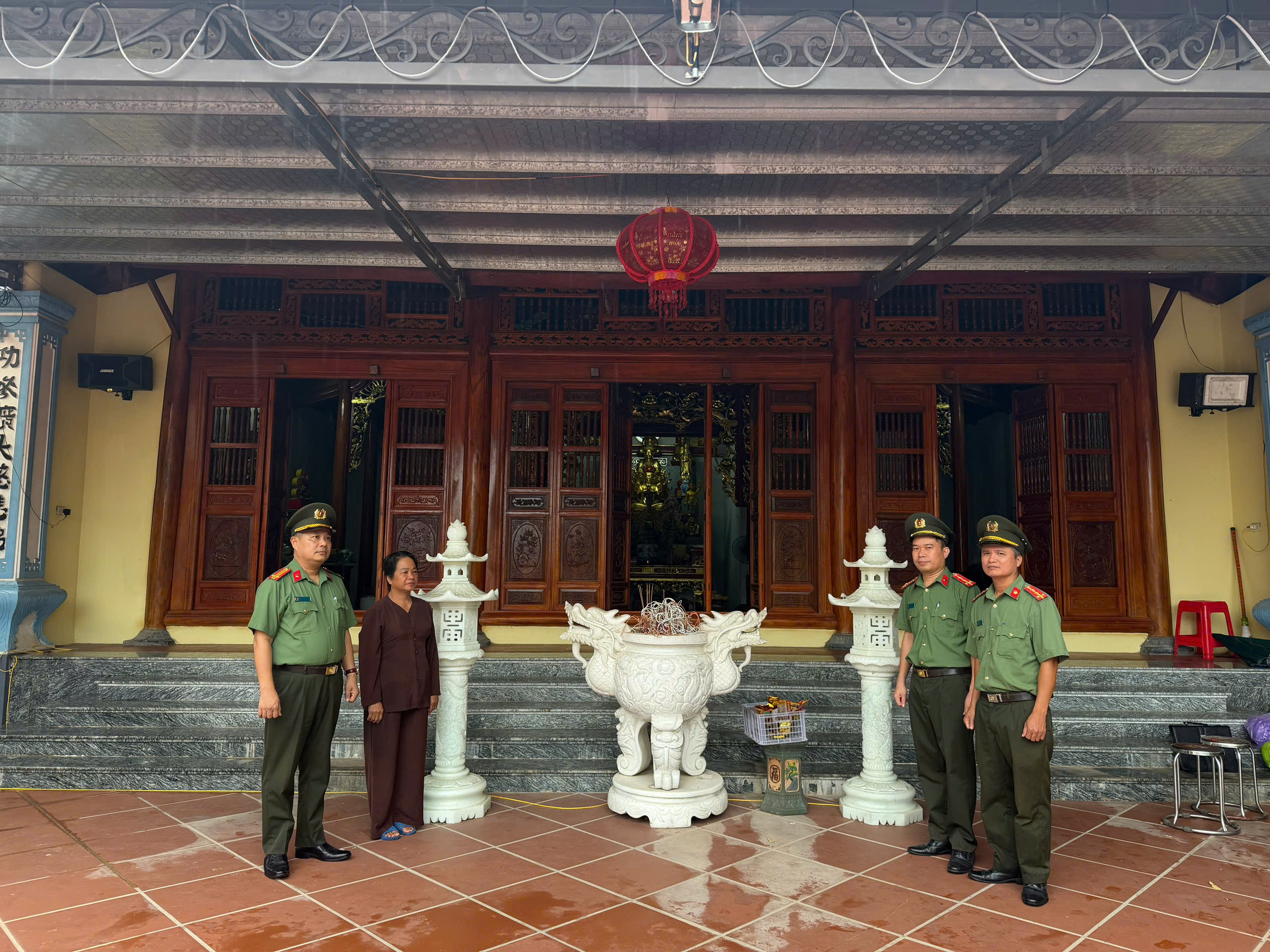 CÔNG AN XÃ TIÊN TIẾN CHỦ ĐỘNG ĐẢM BẢO AN NINH TRƯỚC MÙA LỄ HỘI