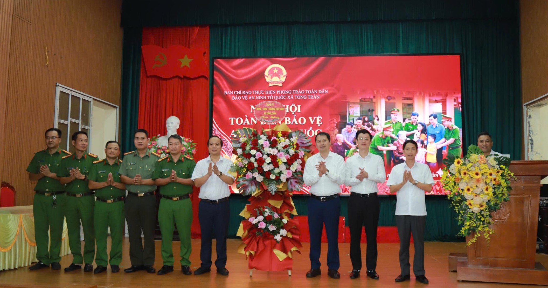 Công an xã Tống Trân tham mưu tổ chức thành công Ngày hội toàn dân bảo vệ an ninh Tổ quốc
