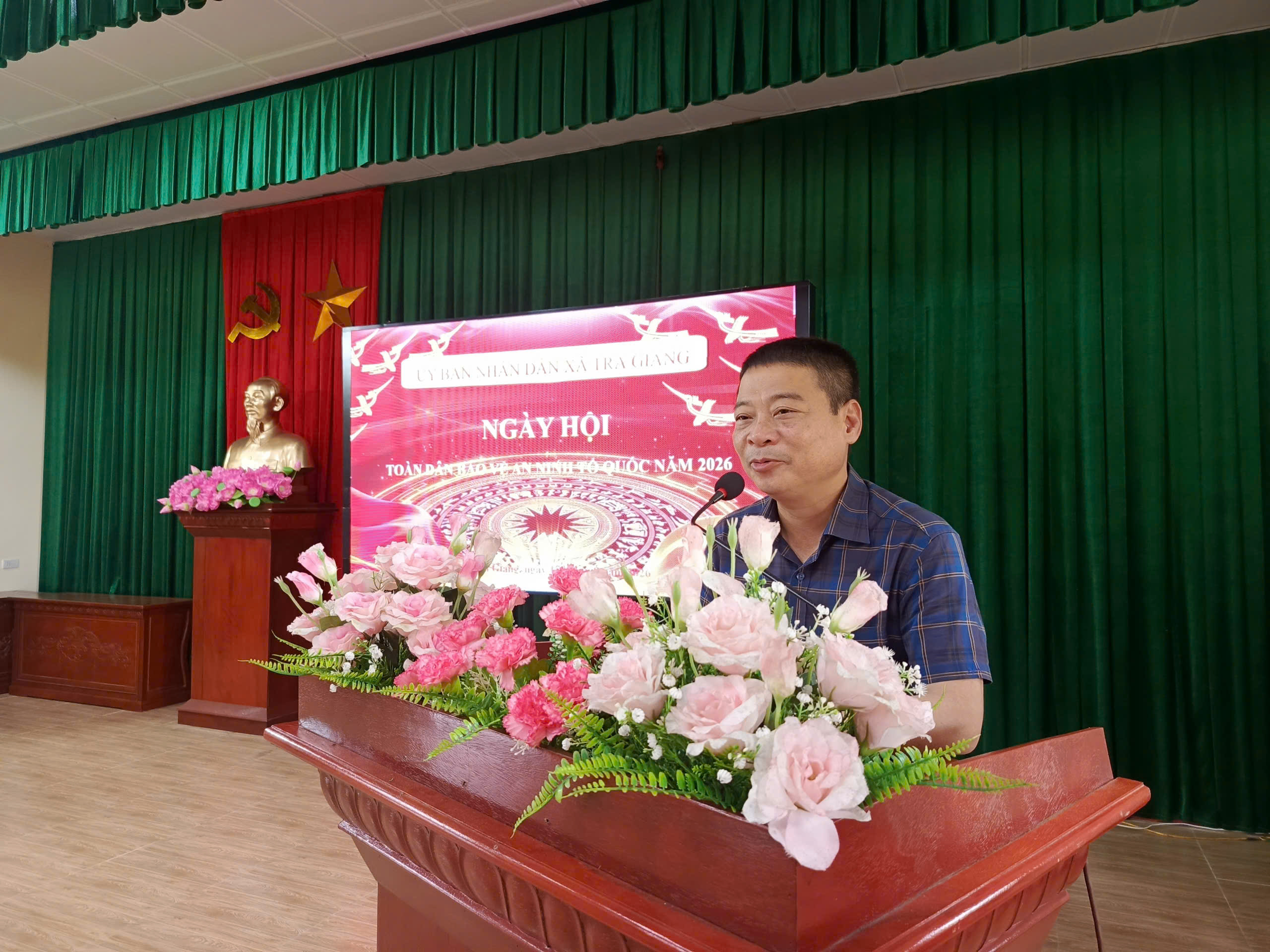 Công an xã Trà Giang tham mưu tổ chức thành công Ngày hội toàn dân bảo vệ an ninh Tổ quốc năm 2026