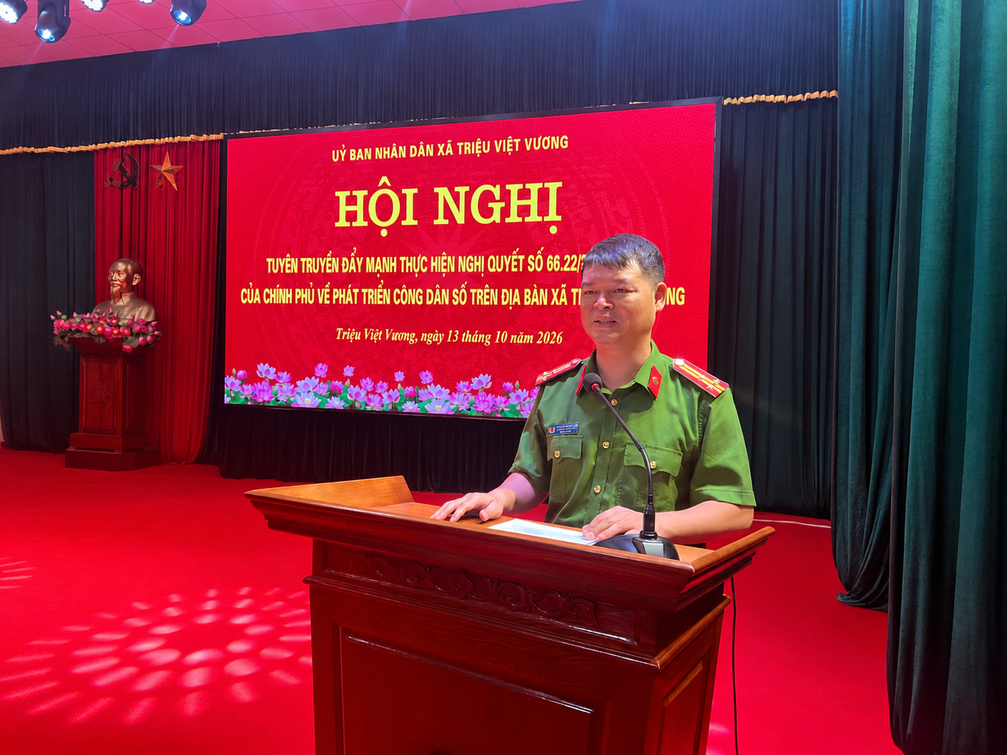 Công an xã Triệu Việt Vương đẩy mạnh tuyên truyền, phát triển công dân số trên địa bàn