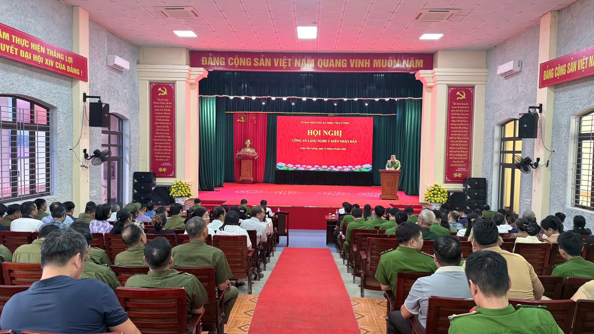 Công an xã Triệu Việt Vương tham mưu UBND xã tổ chức Hội nghị “Công an lắng nghe ý kiến Nhân dân” năm 2026
