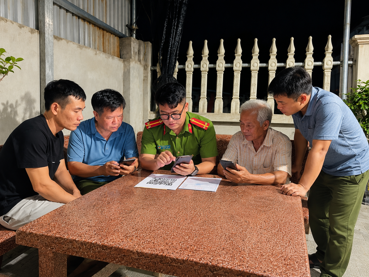 Công an xã Việt Yên đẩy mạnh tích hợp tài khoản an sinh xã hội trên ứng dụng VNeID