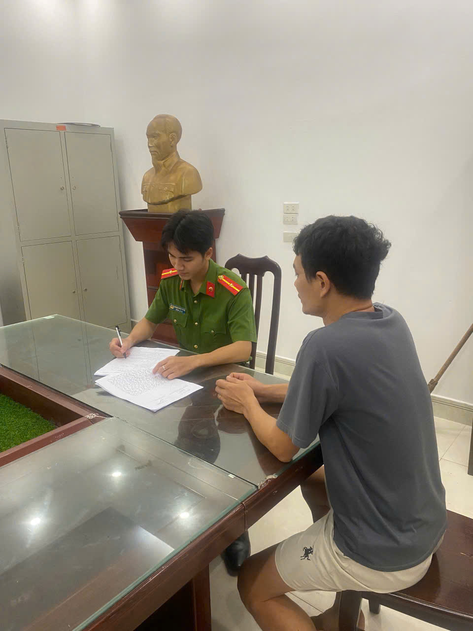 Công an xã Vũ Thư khởi tố vụ án, khởi tố đối tượng về hành vi  “cho vay lãi nặng trong giao dịch dân sự”