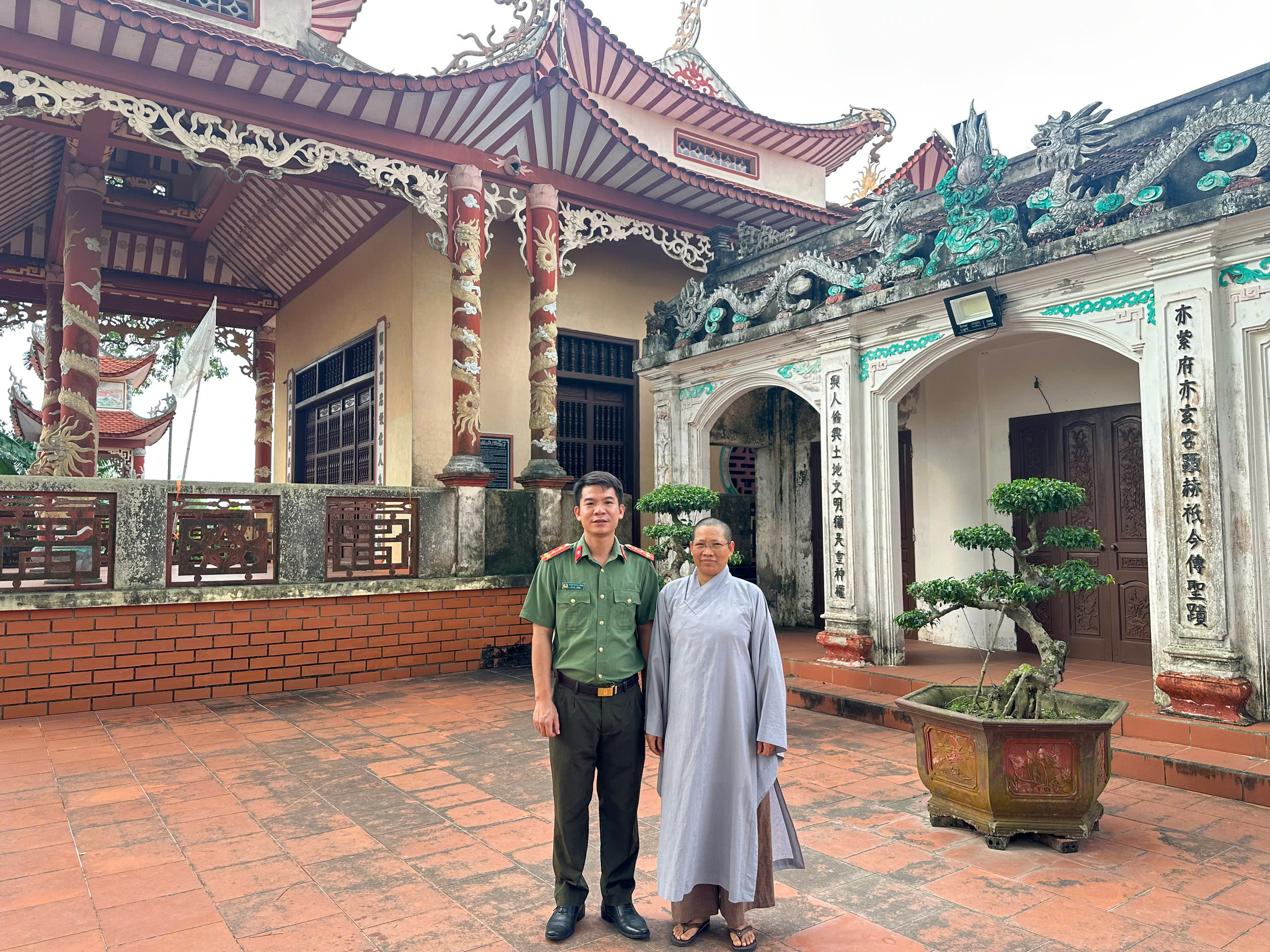 Công an xã Vũ Tiên chủ động nắm tình hình, bảo đảm an ninh, trật tự Đại lễ Vu Lan năm 2026