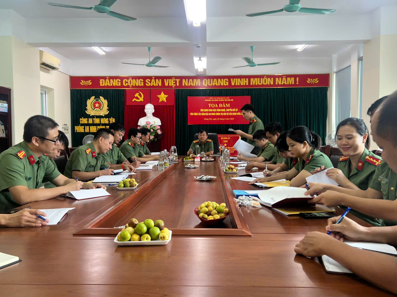 Phòng An ninh chính trị nội bộ tổ chức tọa đàm “Ứng dụng khoa học công nghệ, chuyển đổi số vào công tác đảm bảo an ninh chính trị nội bộ của đoàn viên, hội viên”.