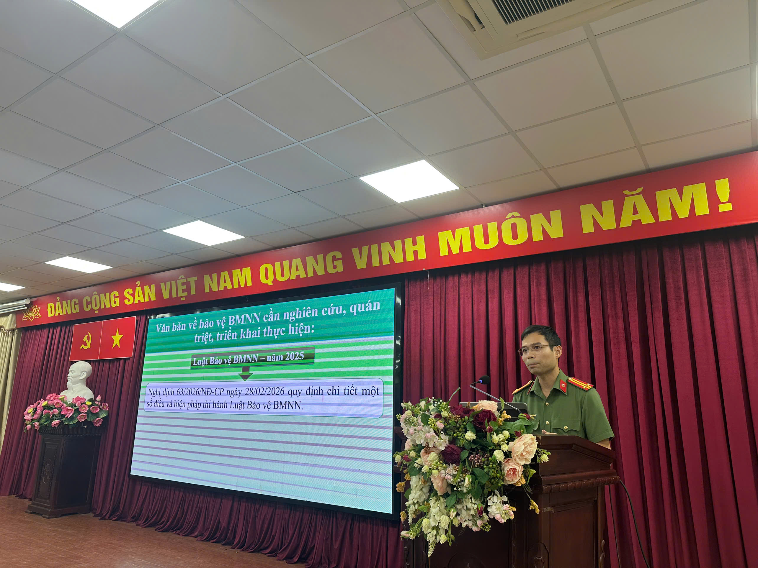 Công an tỉnh Hưng Yên phối hợp với Trường Đại học Y Dược Thái Bình tập huấn Luật Bảo vệ bí mật nhà nước