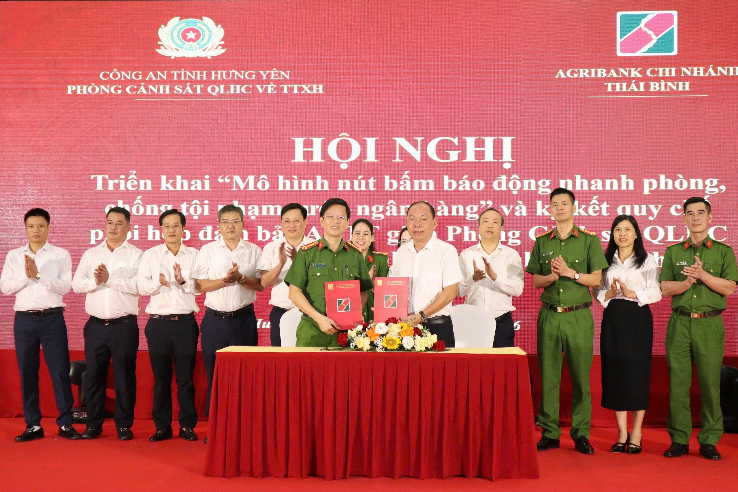 Phòng Cảnh sát Quản lý hành chính về trật tự xã hội triển khai các giải pháp đảm bảo an ninh trật tự tại ngân hàng Agribank chi nhánh Thái Bình