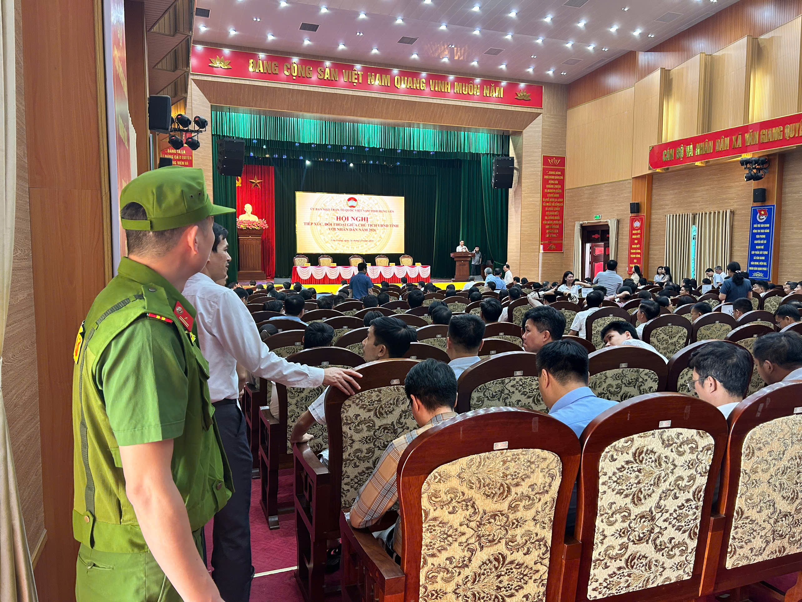 Phòng Cảnh sát quản lý hành chính về trật tự xã hội triển khai đồng bộ các biện pháp, bảo đảm an ninh, an toàn Hội nghị tiếp xúc, đối thoại giữa Chủ tịch UBND tỉnh với nhân dân năm 2026