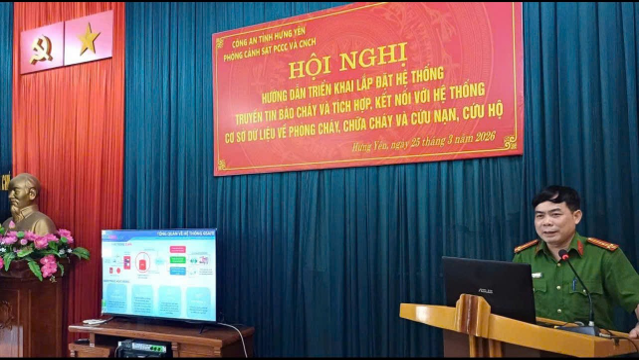 Đẩy mạnh chuyển đổi số trong công tác phòng cháy, chữa cháy, cứu nạn, cứu hộ.