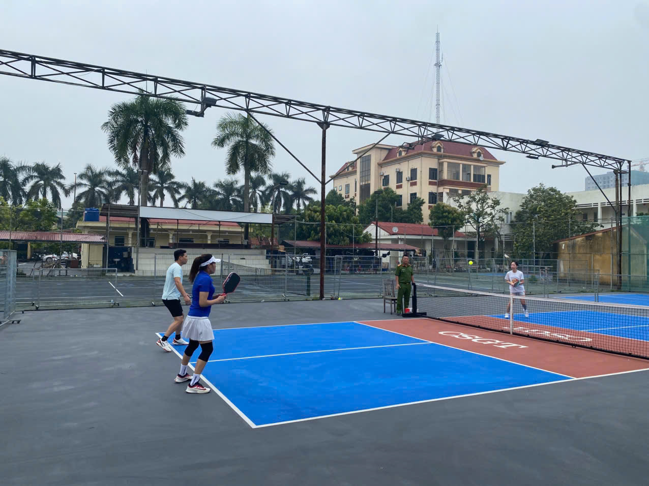 Đoàn cơ sở phòng Cảnh sát cơ động tổ chức thi đấu môn Pickleball chào mừng ngày phụ nữ Việt Nam 20/10