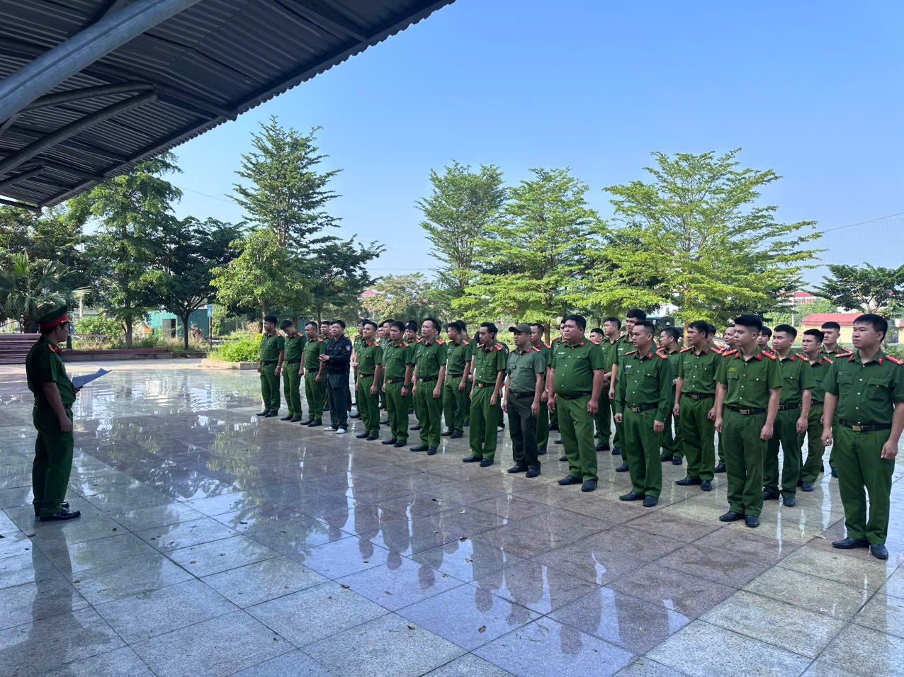 Công an tỉnh Hưng Yên khai giảng lớp tập huấn trung đoàn cảnh sát cơ động dự bị chiến đấu