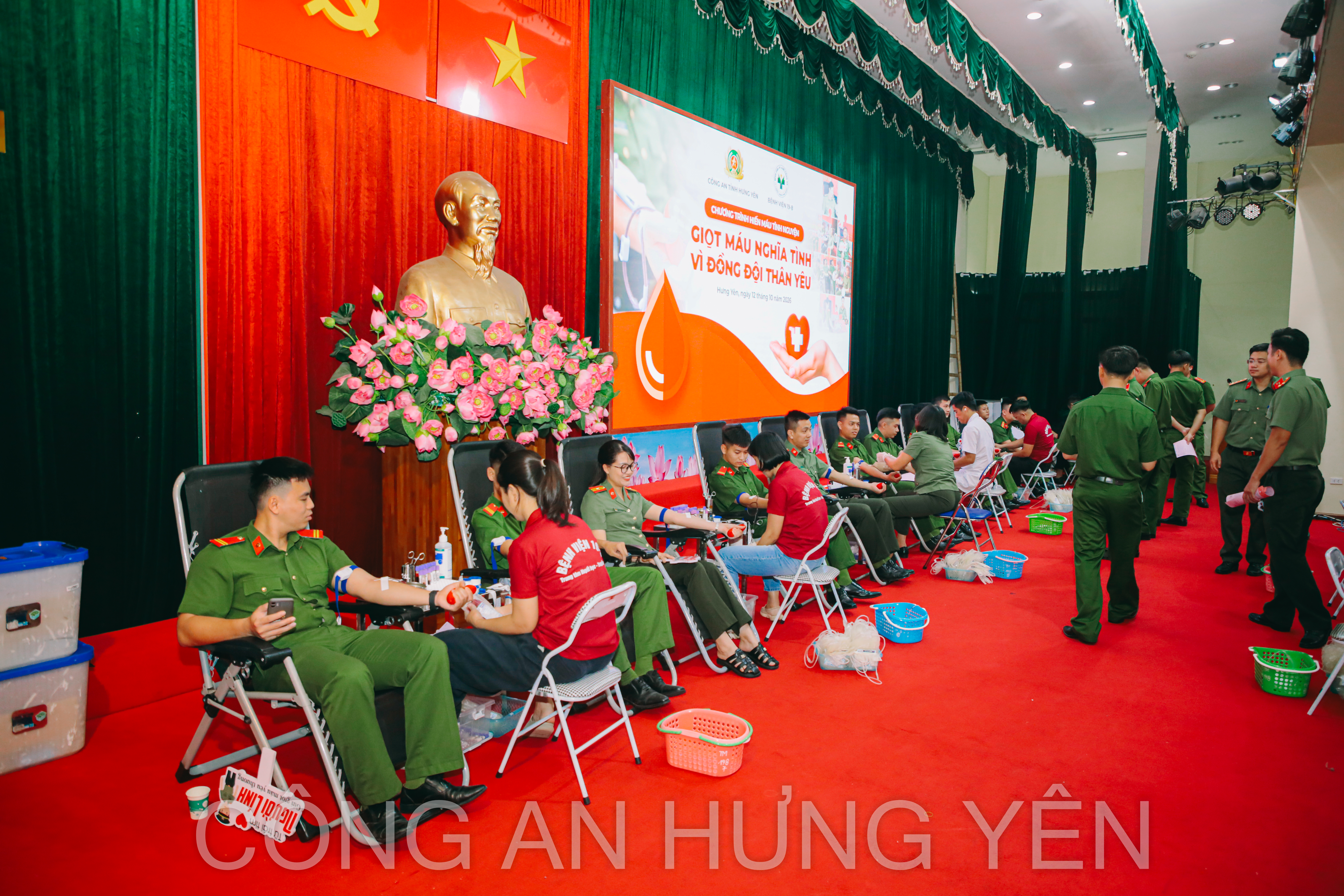 Công an tỉnh Hưng Yên tổ chức chương trình “Giọt máu nghĩa tình vì đồng đội thân yêu”