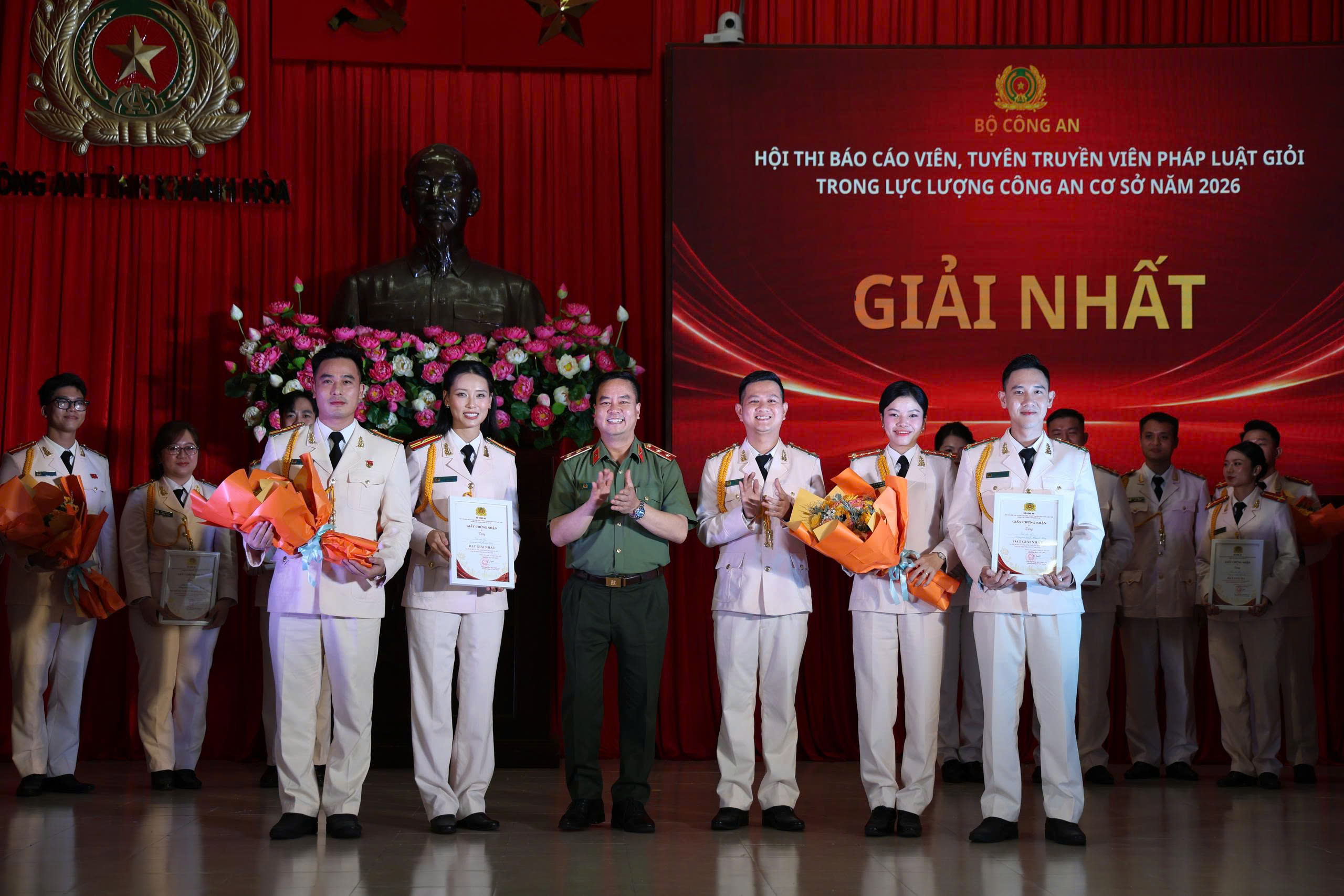 Công an tỉnh Hưng Yên đạt giải nhất hội thi Báo cáo viên, tuyên truyền viên pháp luật giỏi năm 2026