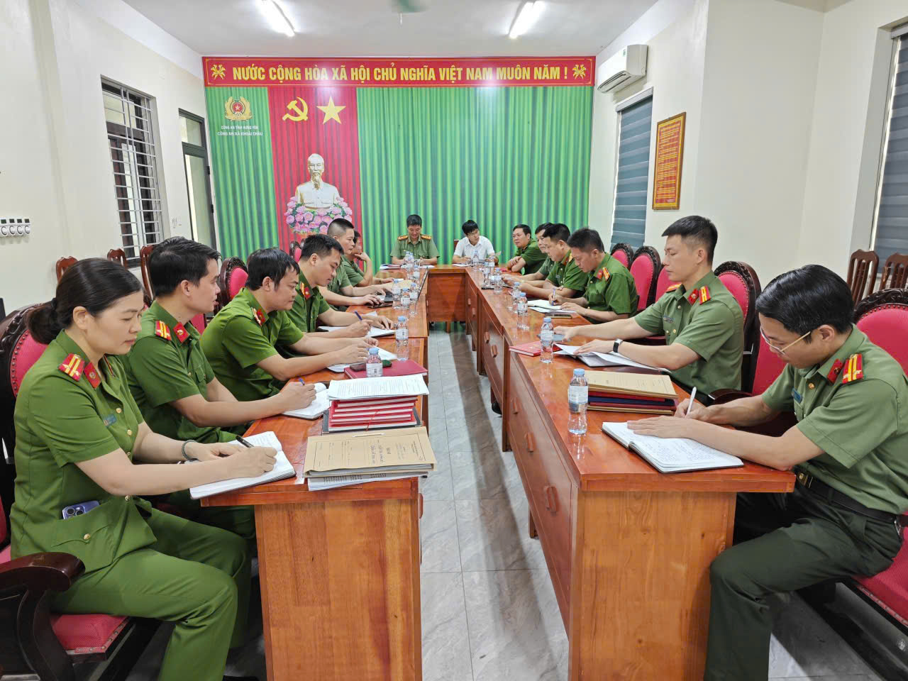 BAN THƯỜNG VỤ ĐẢNG ỦY CÔNG AN TỈNH KIỂM TRA VIỆC THỰC HIỆN CHỦ TRƯƠNG CỦA ĐẢNG VỀ PHÒNG, CHỐNG TỘI PHẠM