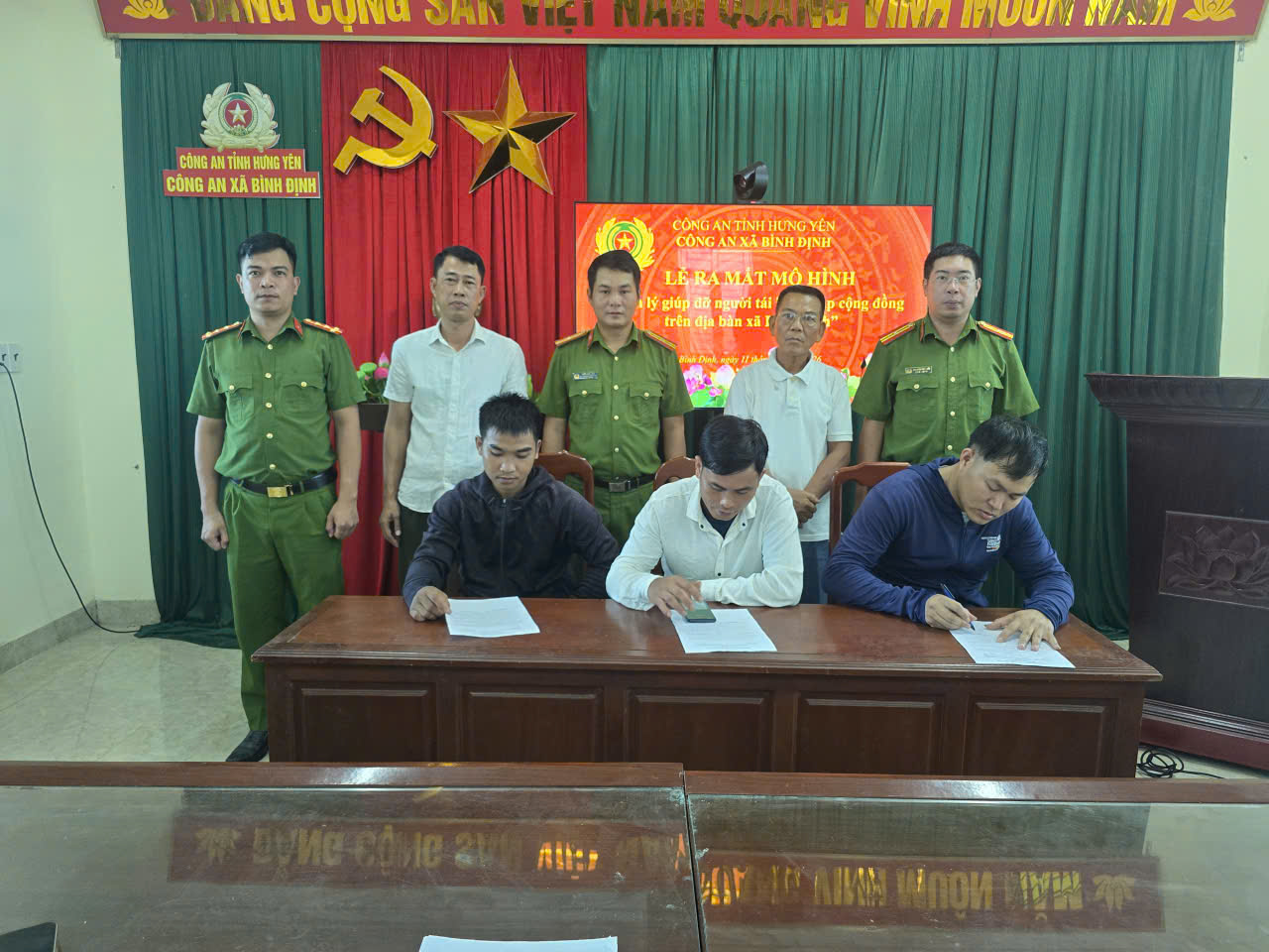 Công an xã Bình Định: Ra mắt mô hình 