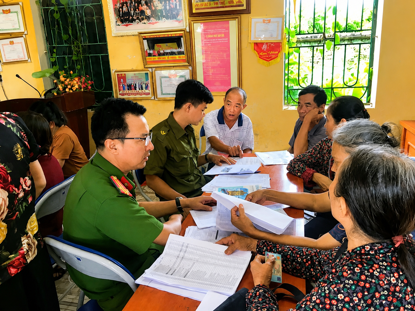 Công an xã Đoàn Đào tăng cường tuyên truyền, nâng cao ý thức cảnh giác của nhân dân trong phòng, chống tội phạm