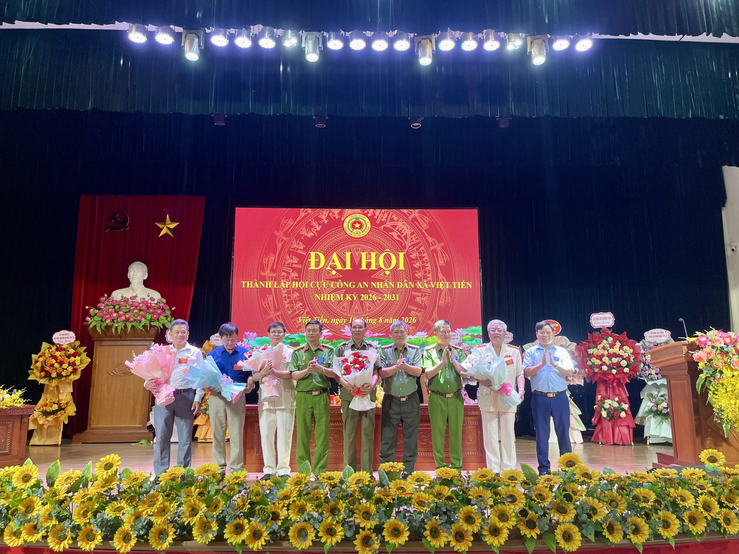 Công an xã Việt Tiến phối hợp tổ chức Đại hội thành lập Hội Cựu Công an nhân dân xã Việt Tiến nhiệm kỳ 2026 - 2031