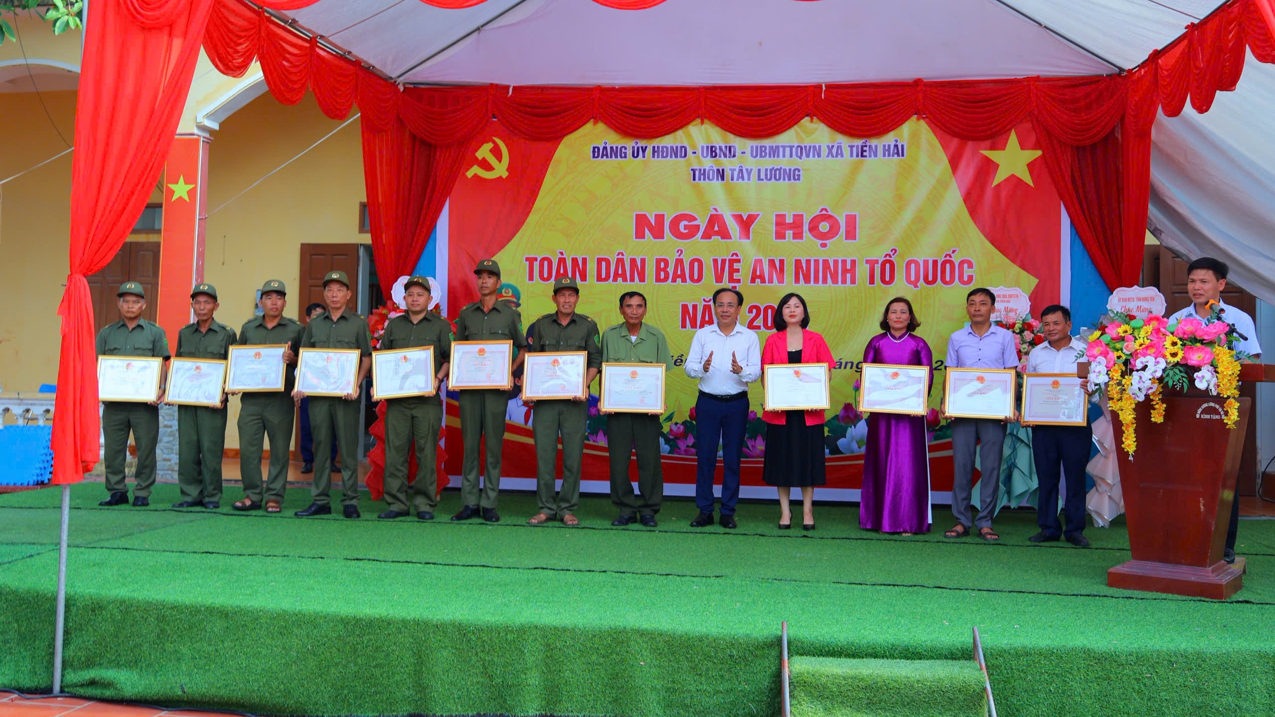Công an xã Tiền Hải tham mưu tổ chức Ngày hội “điểm” toàn dân bảo vệ an ninh Tổ quốc năm 2026