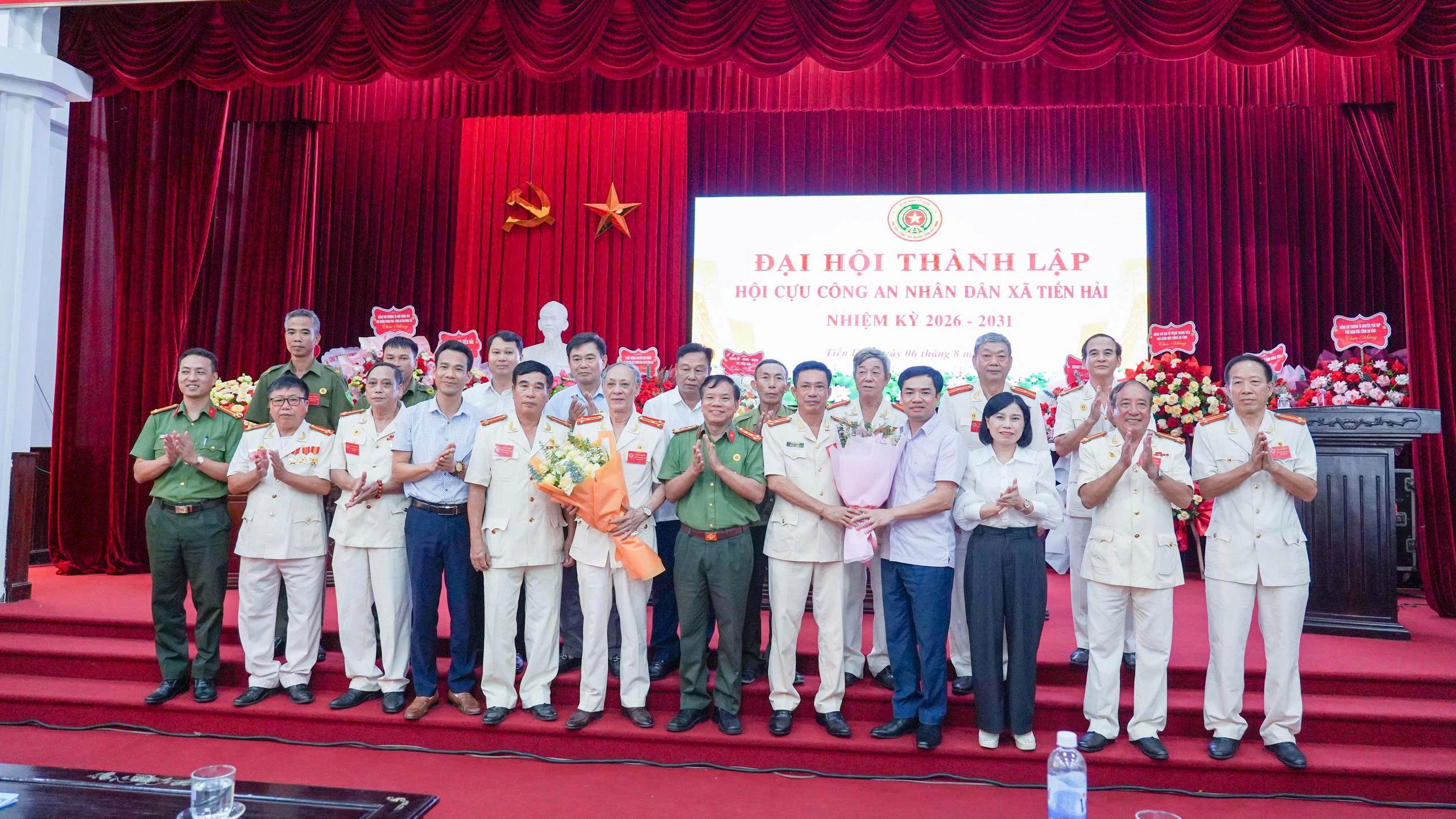 Công an xã Tiền Hải phối hợp tổ chức thành công Đại hội thành lập Hội cựu Công an nhân dân xã Tiền Hải, nhiệm kỳ 2026 – 2031