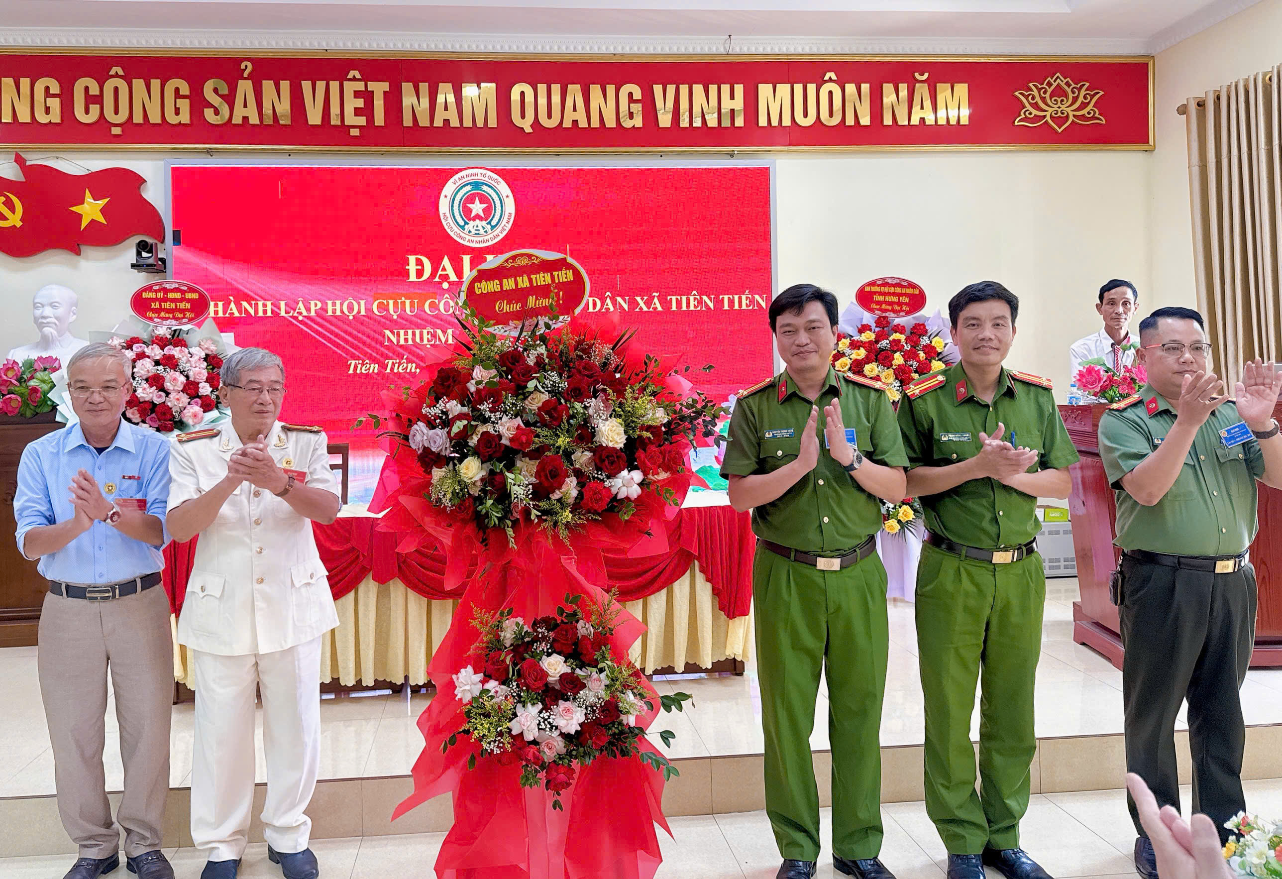 Công an xã Tiên Tiến phối hợp tổ chức thành công Đại hội thành lập Hội Cựu Công an nhân Dân xã Tiên Tiến, Nhiệm kỳ 2026-2031