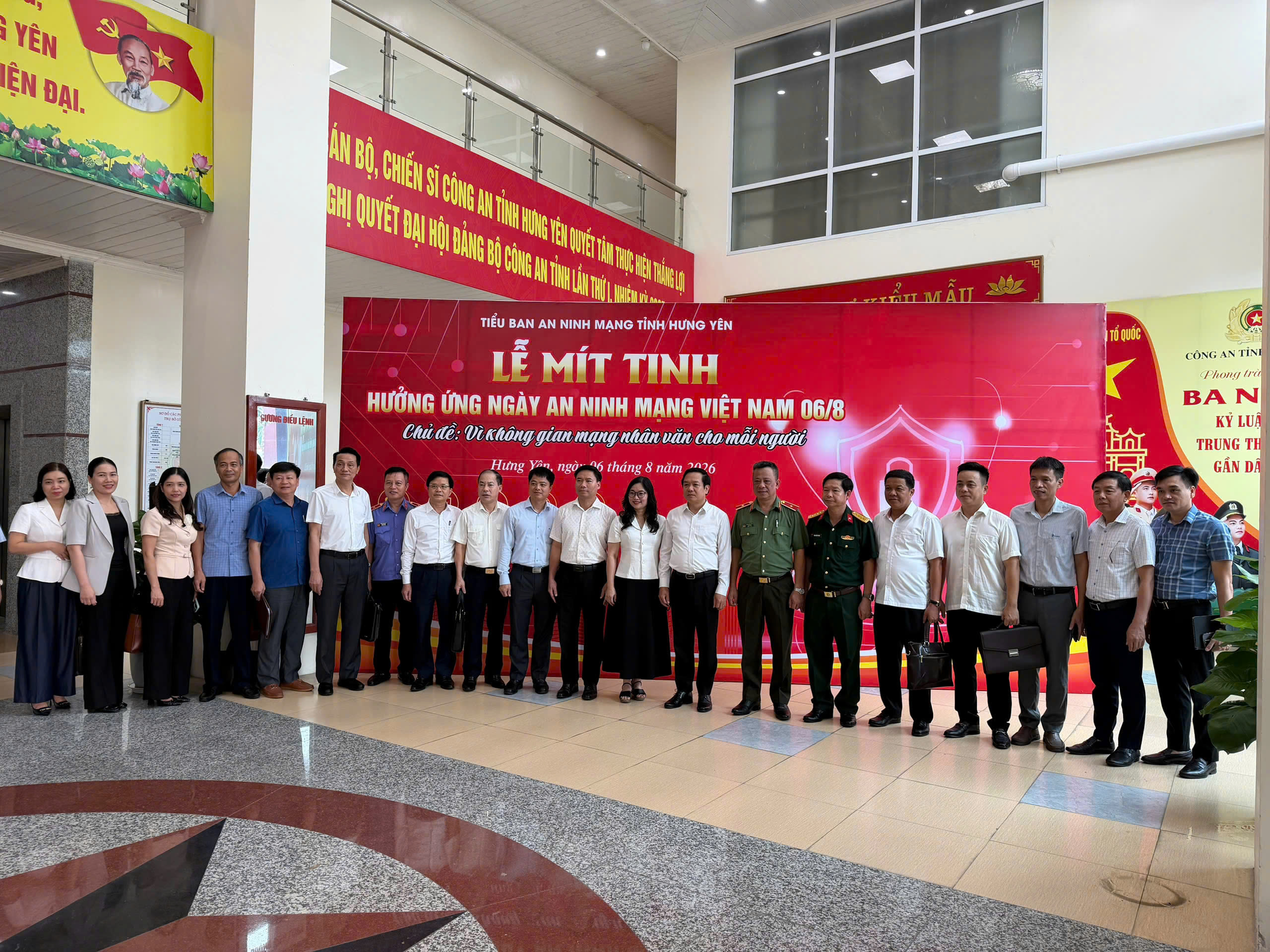 Tiểu ban An ninh mạng tỉnh Hưng Yên tổ chức Lễ mít tinh kỷ niệm Ngày An ninh mạng Việt Nam (06/8)