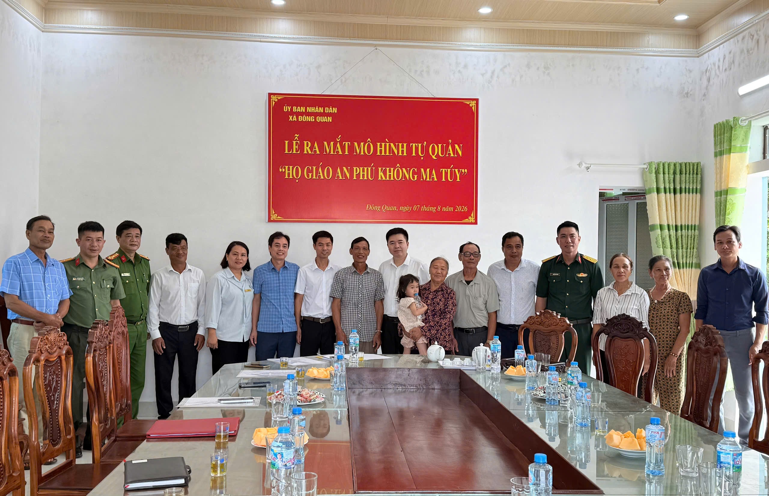 Công an xã Đông Quan tham mưu thành lập và tổ chức ra mắt mô hình “Họ giáo An Phú không ma túy”