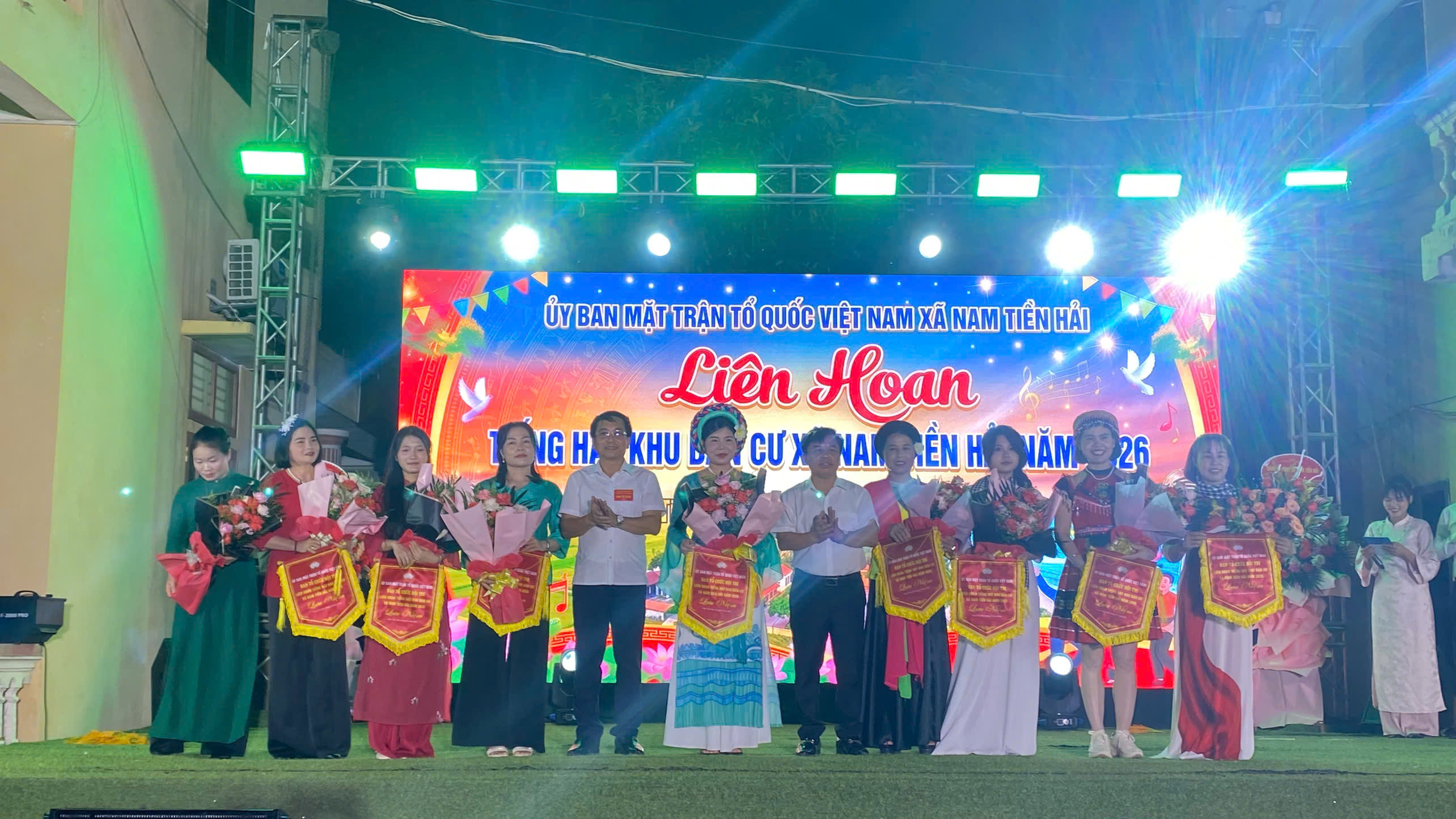 Công an xã Nam Tiền Hải bảo đảm an ninh, trật tự đêm Chung kết Liên hoan Tiếng hát khu dân cư