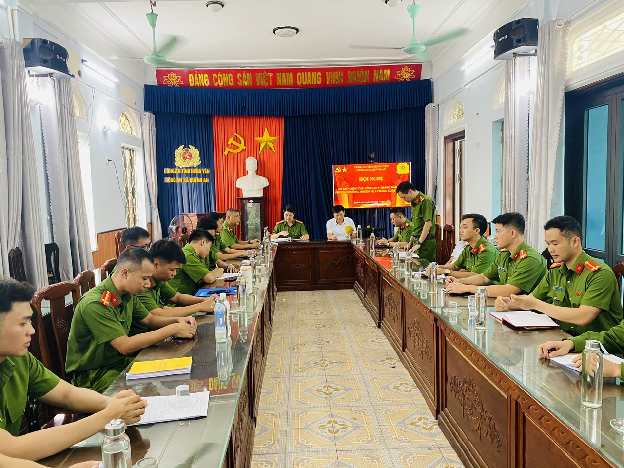 Công an xã Quỳnh An tổ chức Hội nghị sơ kết công tác 06 tháng đầu năm 2026, triển khai nhiệm vụ công tác 06 tháng cuối năm 2026