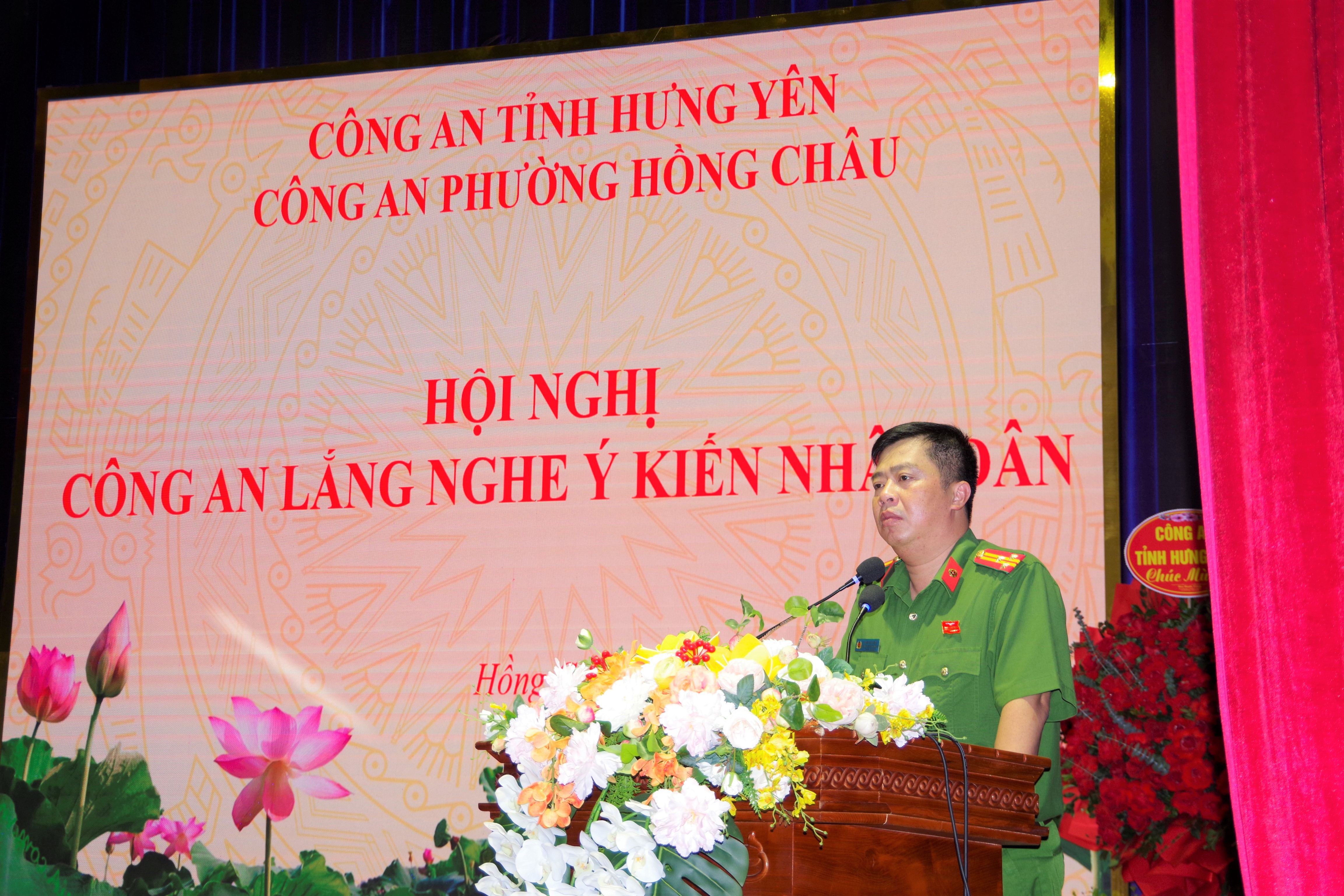 CÔNG AN PHƯỜNG HỒNG CHÂU TỔ CHỨC HỘI NGHỊ LẮNG NGHE Ý KIẾN NHÂN DÂN TẠI TỔ DÂN PHỐ QUẢNG CHÂU 2