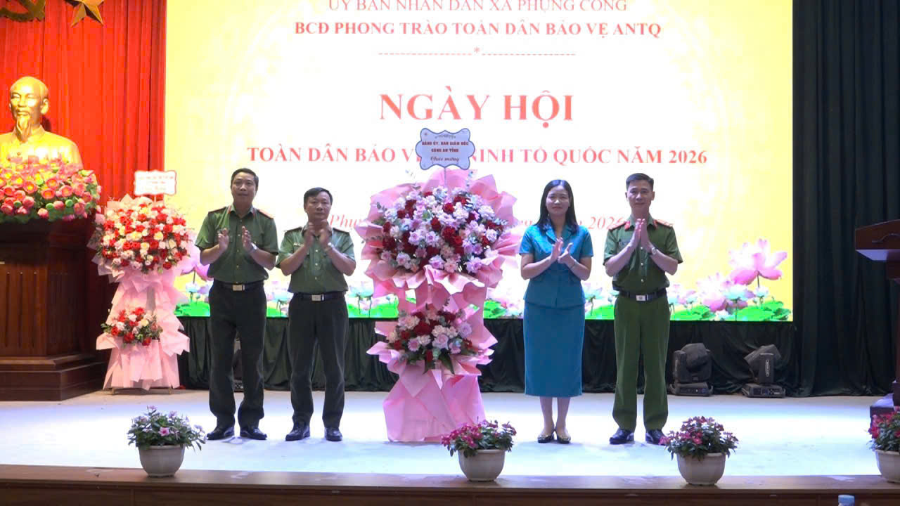 Công an xã Phụng Công phối hợp tổ chức Ngày hội toàn dân bảo vệ an ninh  Tổ quốc năm 2026