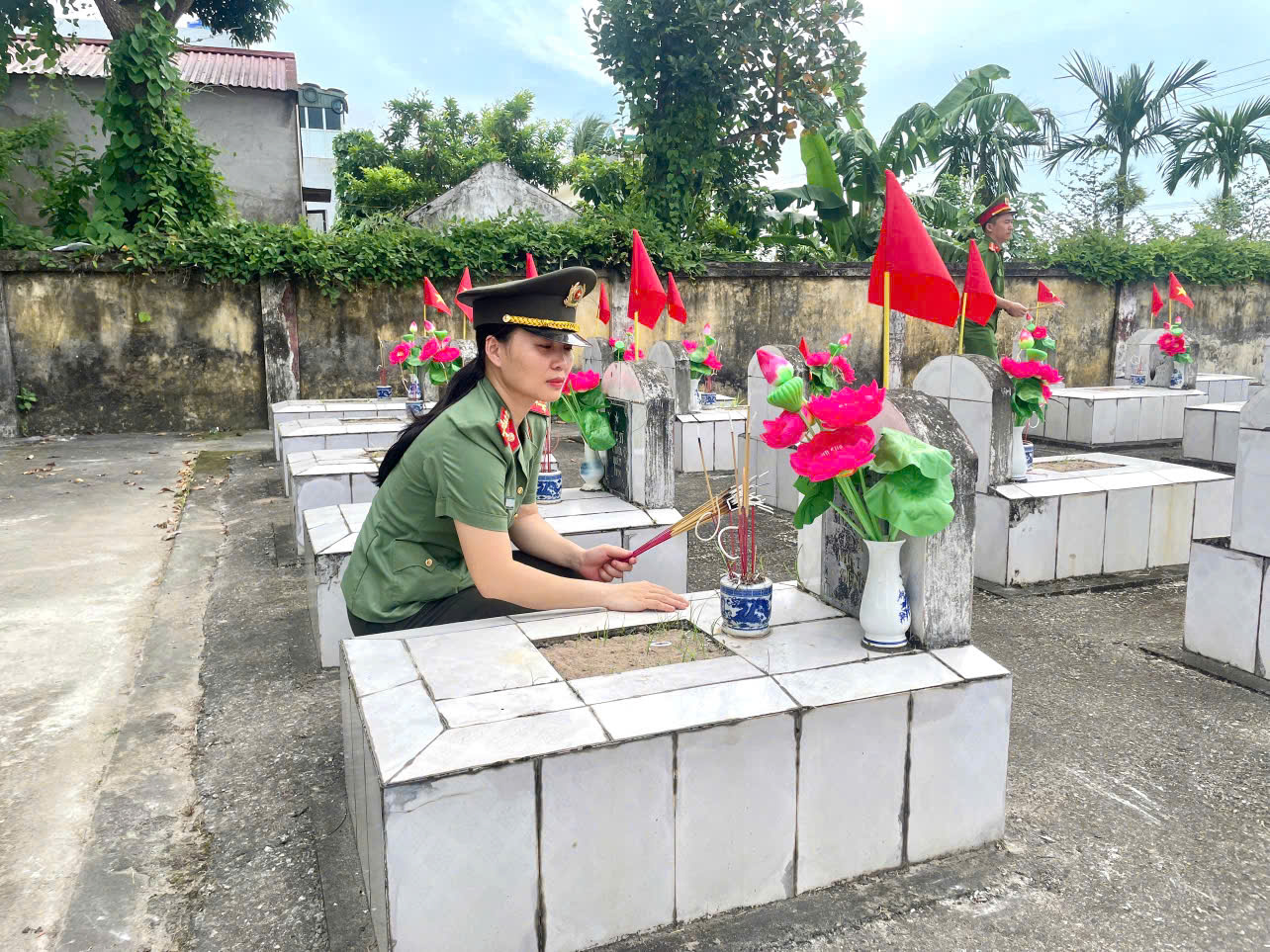 CÔNG AN XÃ TIÊN LA TỔ CHỨC CÁC HOẠT ĐỘNG KỶ NIỆM 79 NĂM NGÀY THƯƠNG BINH LIỆT SĨ (27/7/1947-27/7/2026)