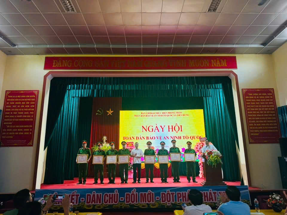 Công an xã Tiên Hưng tham mưu Đảng ủy, UBND xã tổ chức ngày hội toàn dân bảo vệ An ninh Tổ quốc năm 2026