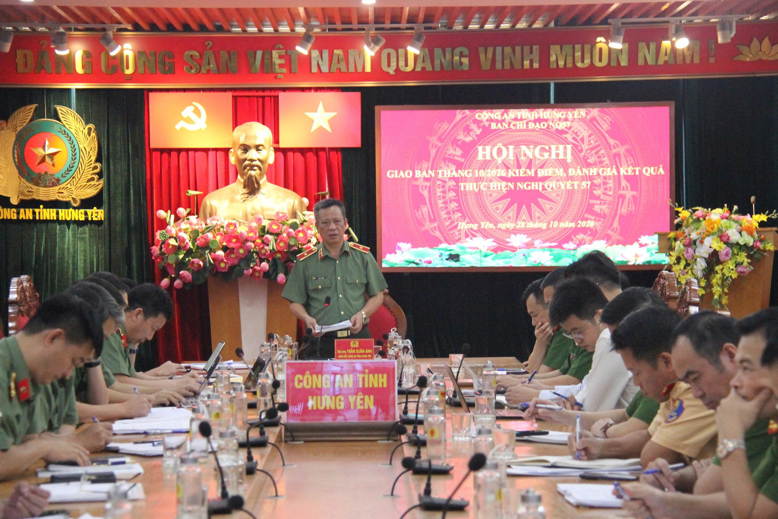 Công an tỉnh Hưng Yên: Giao ban, kiểm đếm kết quả thực hiện Nghị quyết số 57 và Đề án 06 tháng 10/2026