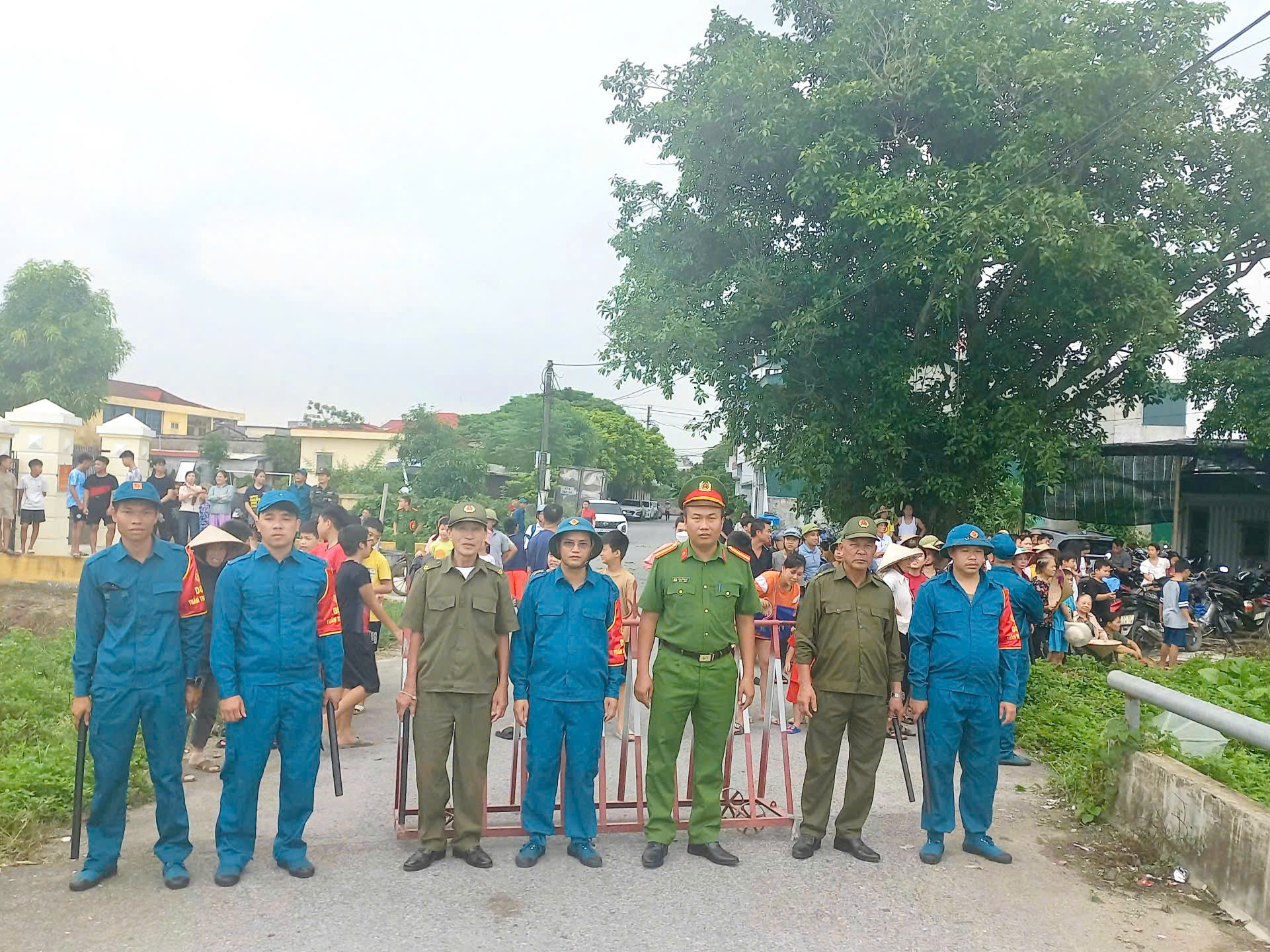 Công an phường Thái Bình đảm bảo an ninh, an toàn phục vụ diễn tập chiến đấu phòng thủ xã, phường