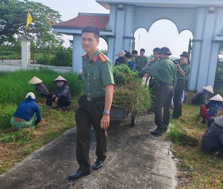 Công an xã Thái Thụy lan tỏa đạo lý “uống nước nhớ nguồn” bằng những việc làm thiết thực