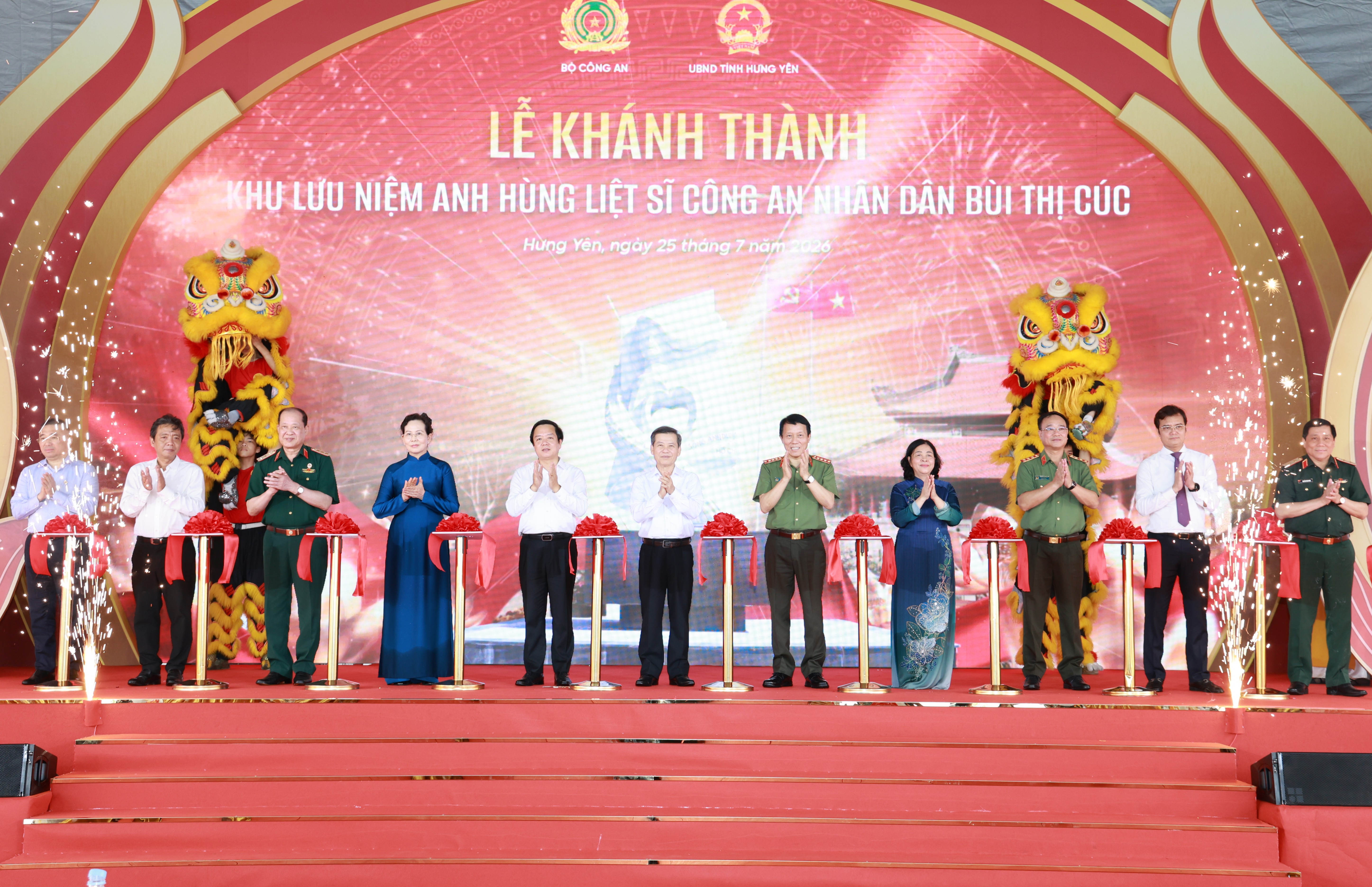 Khánh thành Khu lưu niệm Anh hùng liệt sĩ Công an nhân dân Bùi Thị Cúc