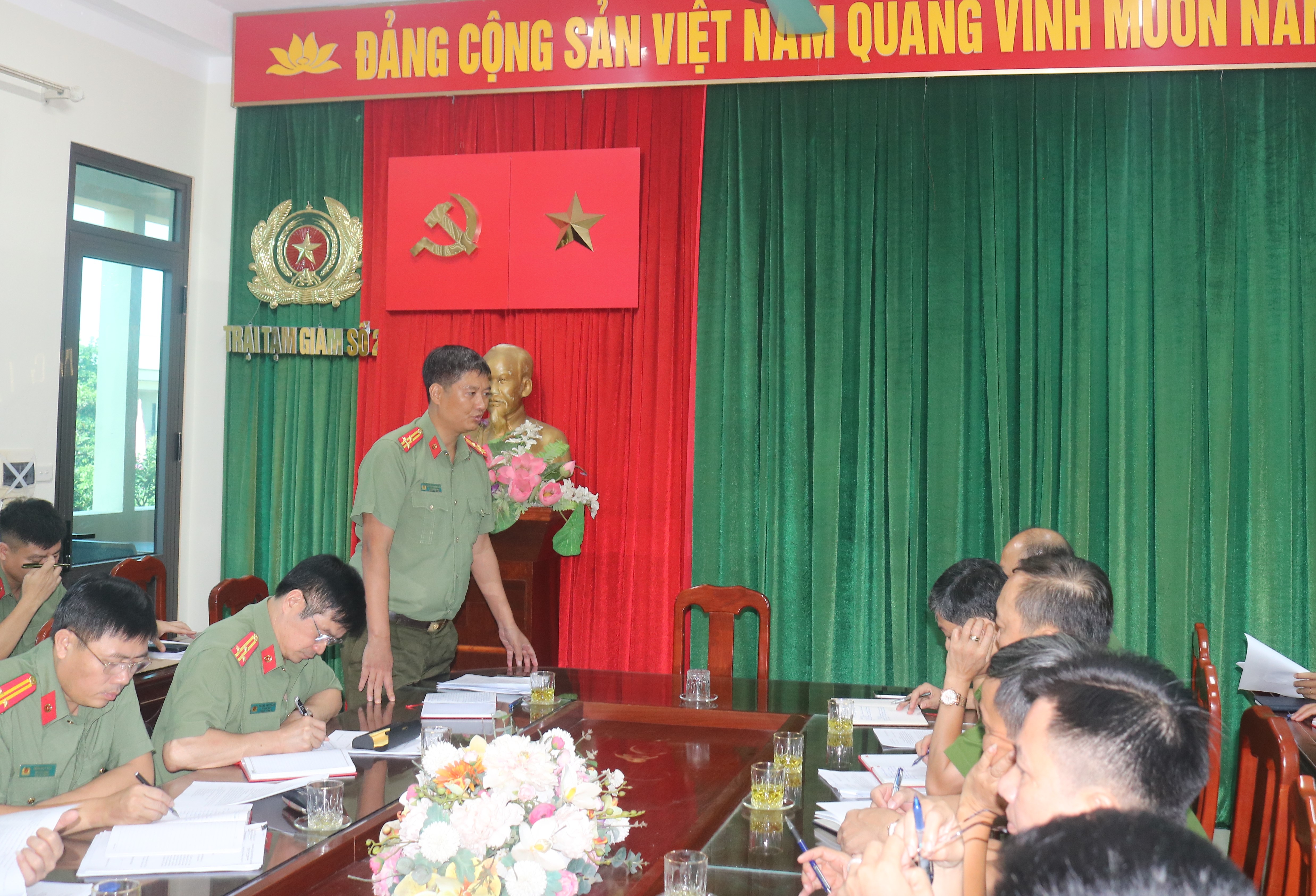 Ủy ban Kiểm tra – Đảng ủy Công an tỉnh thực hiện chương trình  Kiểm tra, giám sát năm 2026 tại Trại tạm giam số 2