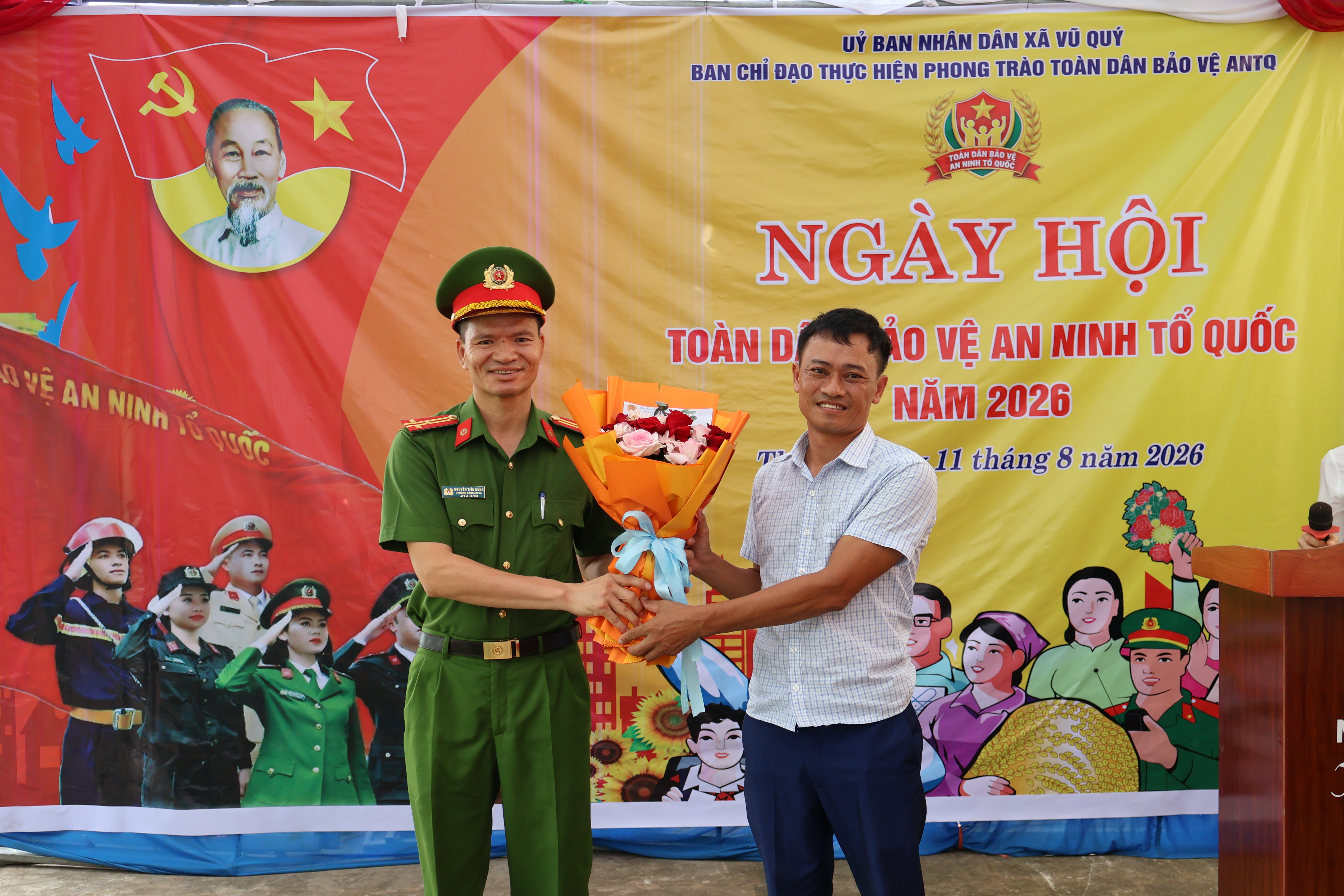 Sôi nổi Ngày hội “Toàn dân bảo vệ an ninh Tổ quốc” điểm tại thôn 7, xã Vũ Quý